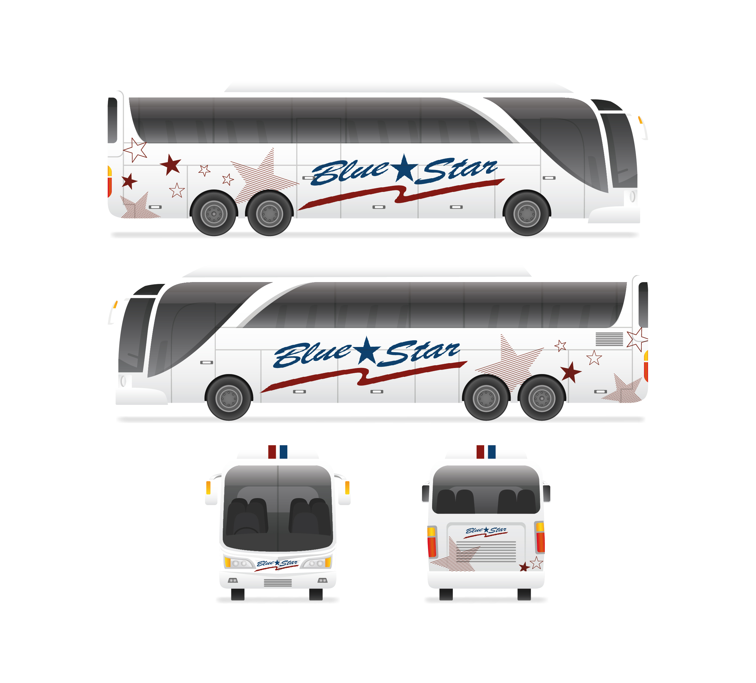 Car Wrap Design by seow tong for Blue Star Charters & Tours, Inc. | Design #30222607