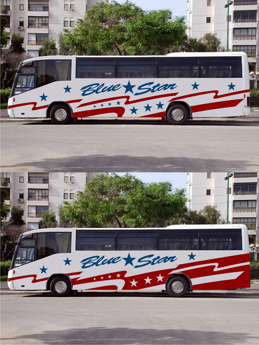 Design de Covering de Véhicule par Atvento Graphics pour Blue Star Charters & Tours, Inc. | Design #30223079