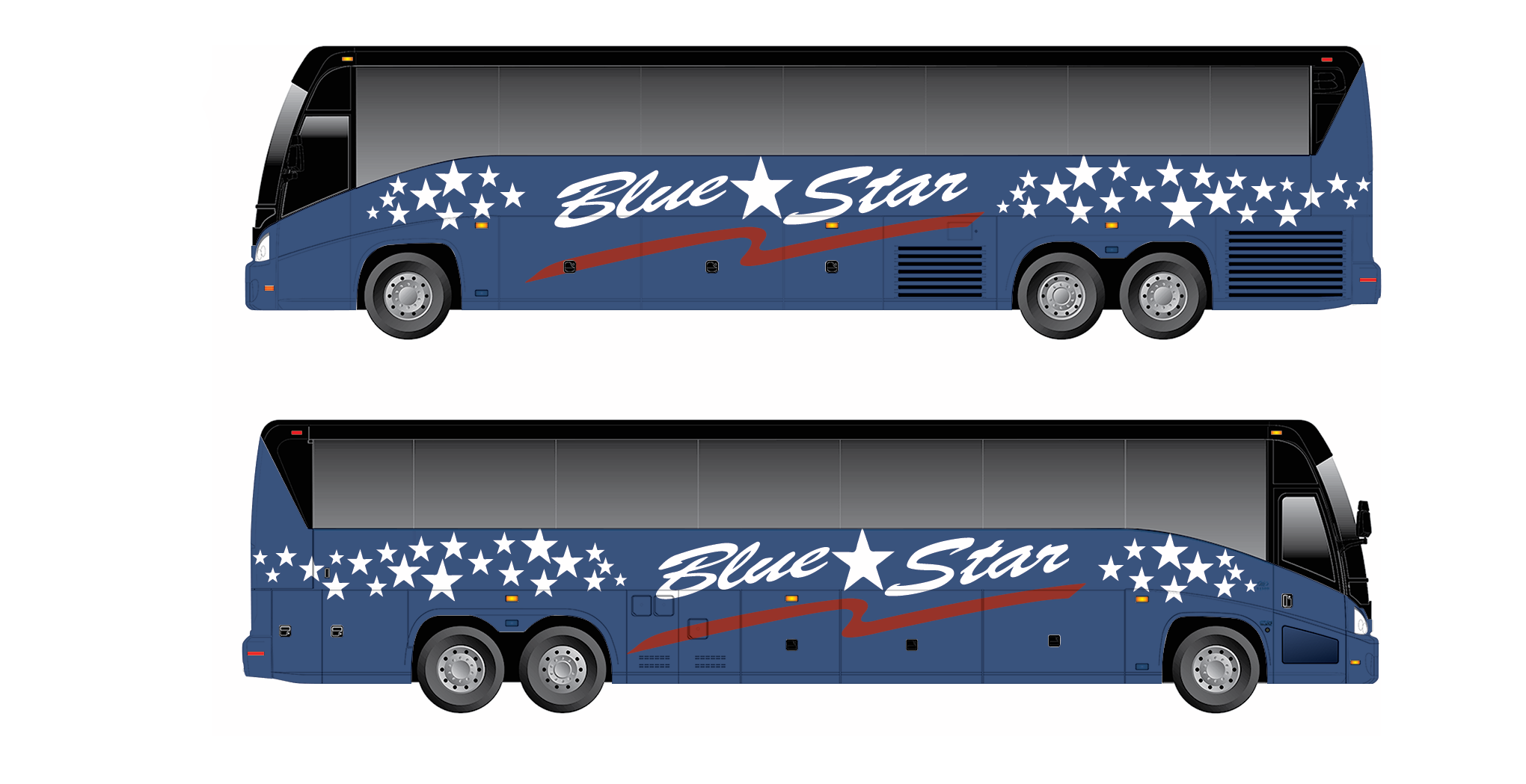 Diseño de Rotulación de Vehículo por Adi Saos para Blue Star Charters & Tours, Inc. | Diseño #30230505