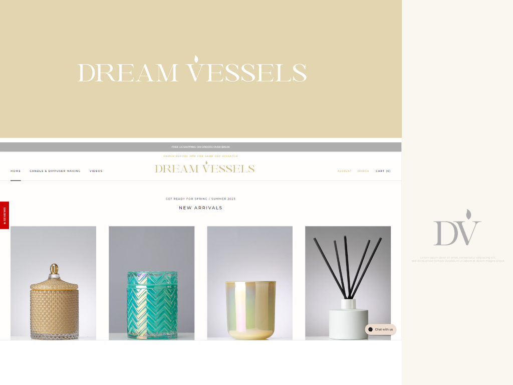 Modern, Upmarket, candlemaking Logo Design for Dream Vessels or