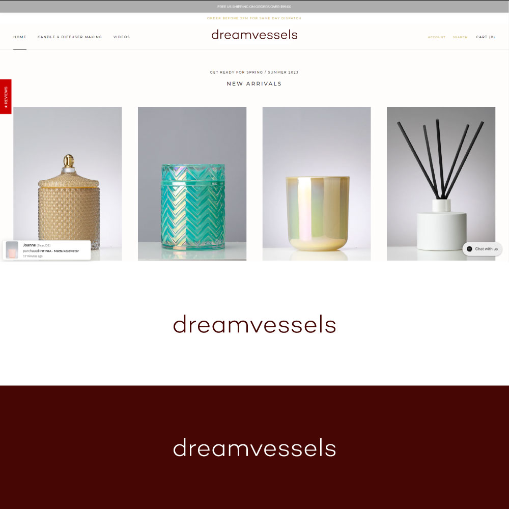Modern, Upmarket, candlemaking Logo Design for Dream Vessels or