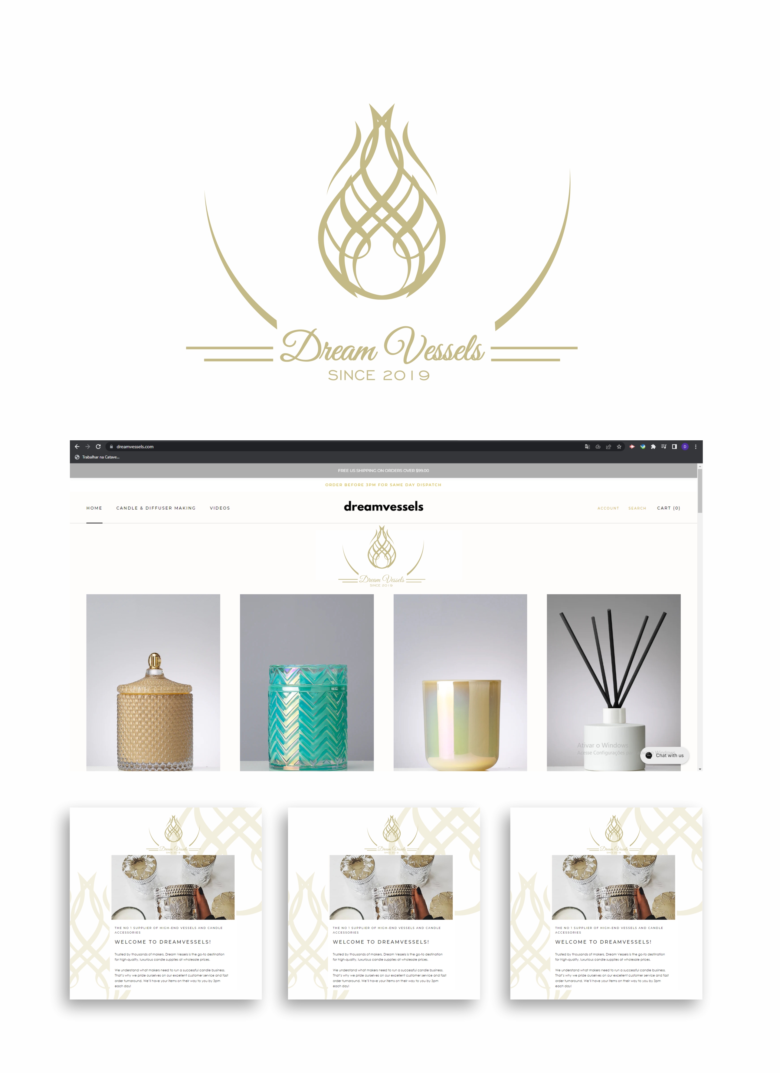 Logo Design by Carol Vidal for Dream Vessels Pty Ltd | Design #30200151