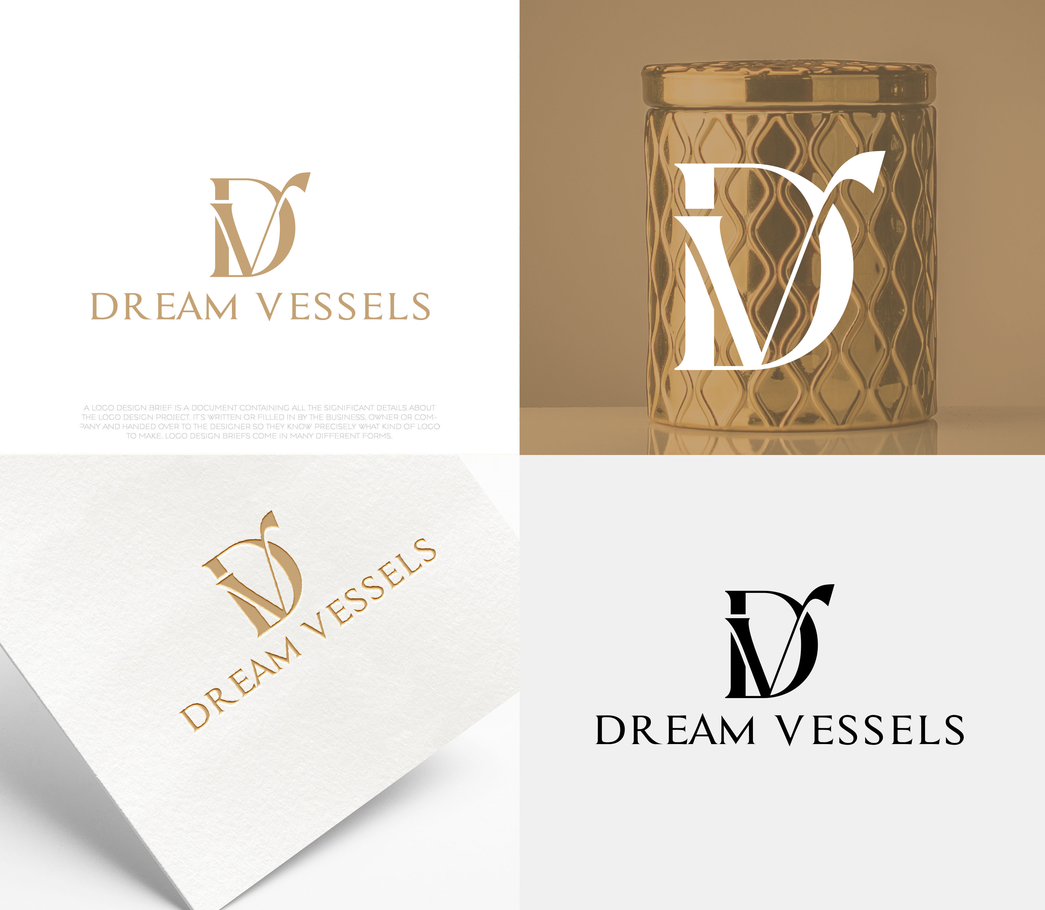 Modern, Upmarket, candlemaking Logo Design for Dream Vessels or