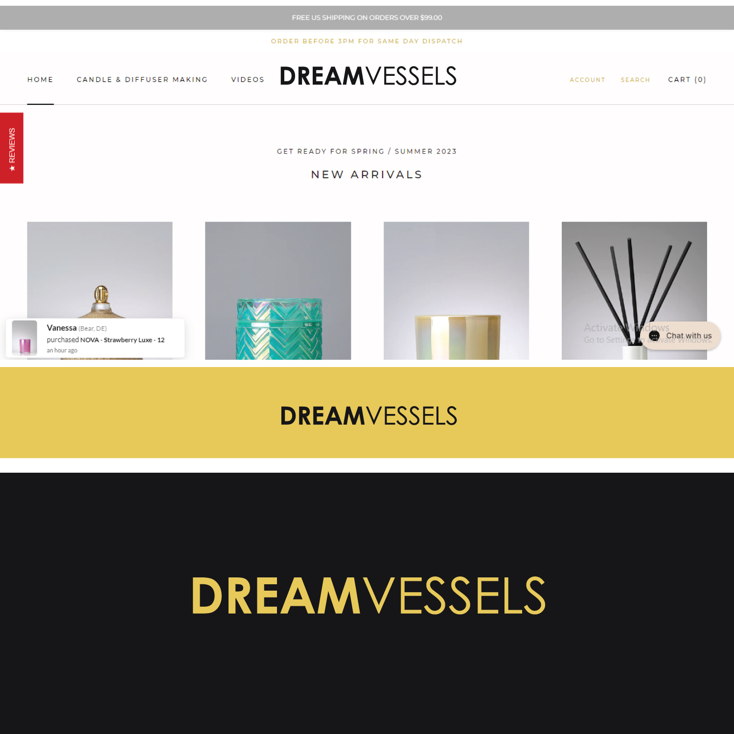 Modern, Upmarket, candlemaking Logo Design for Dream Vessels or