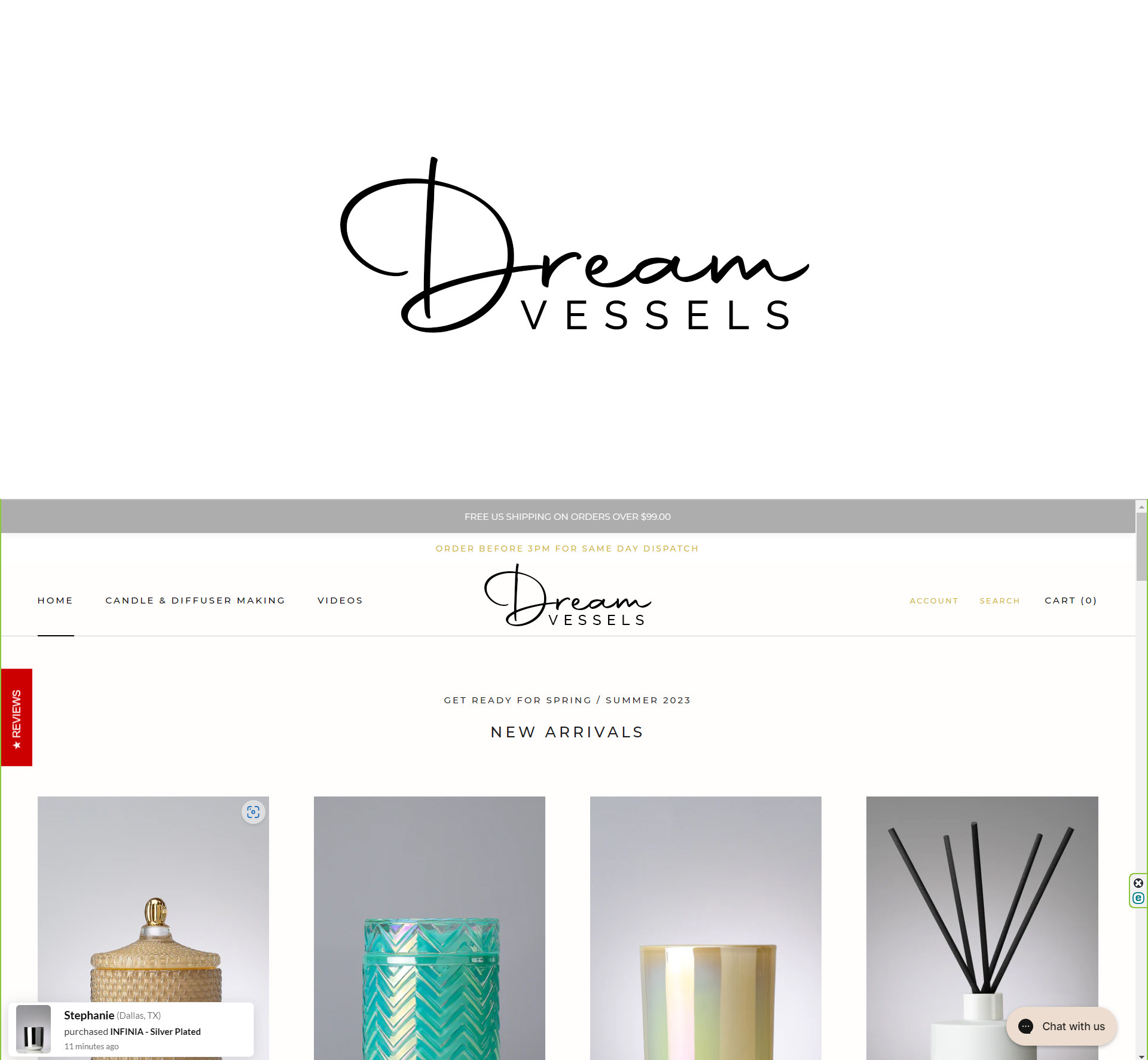 Modern, Upmarket, candlemaking Logo Design for Dream Vessels or