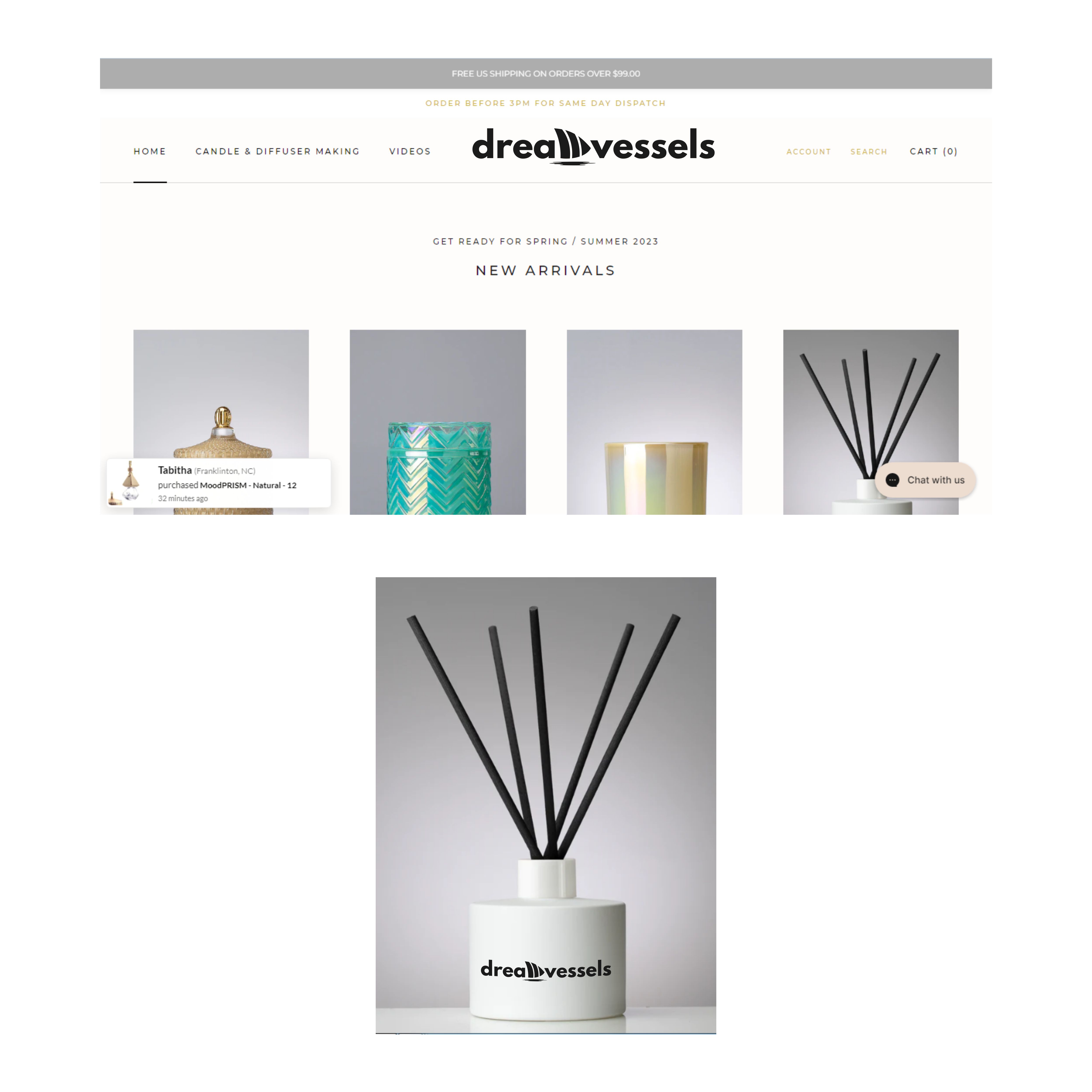 Modern, Upmarket, candlemaking Logo Design for Dream Vessels or