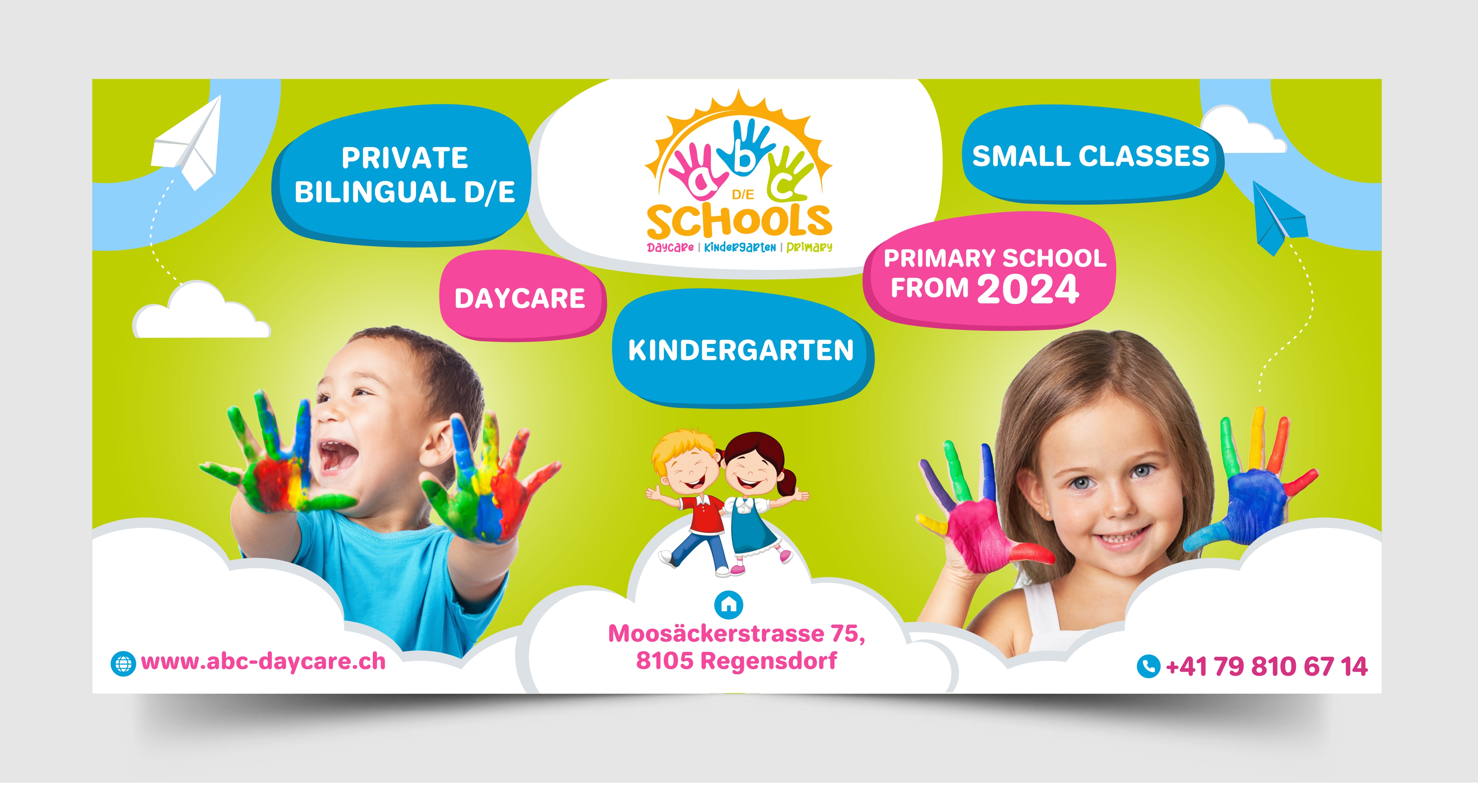 Flyer Design by Rajneesha for abc daycare GmbH | Design #30234578