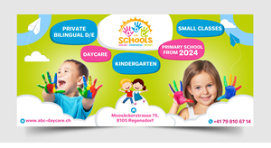 Diseño de Flyer por Rajneesha para abc daycare GmbH | Diseño: #30234578