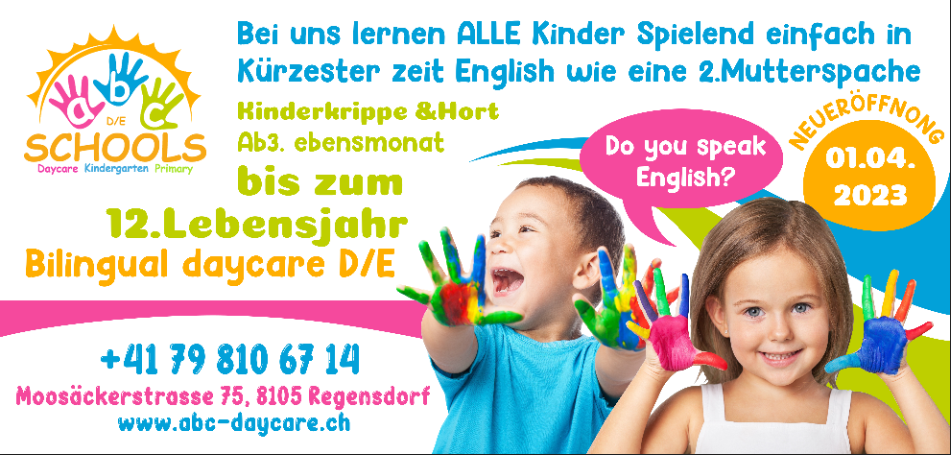 Flyer Design by Modan Mohan Mohini for abc daycare GmbH | Design #30205961