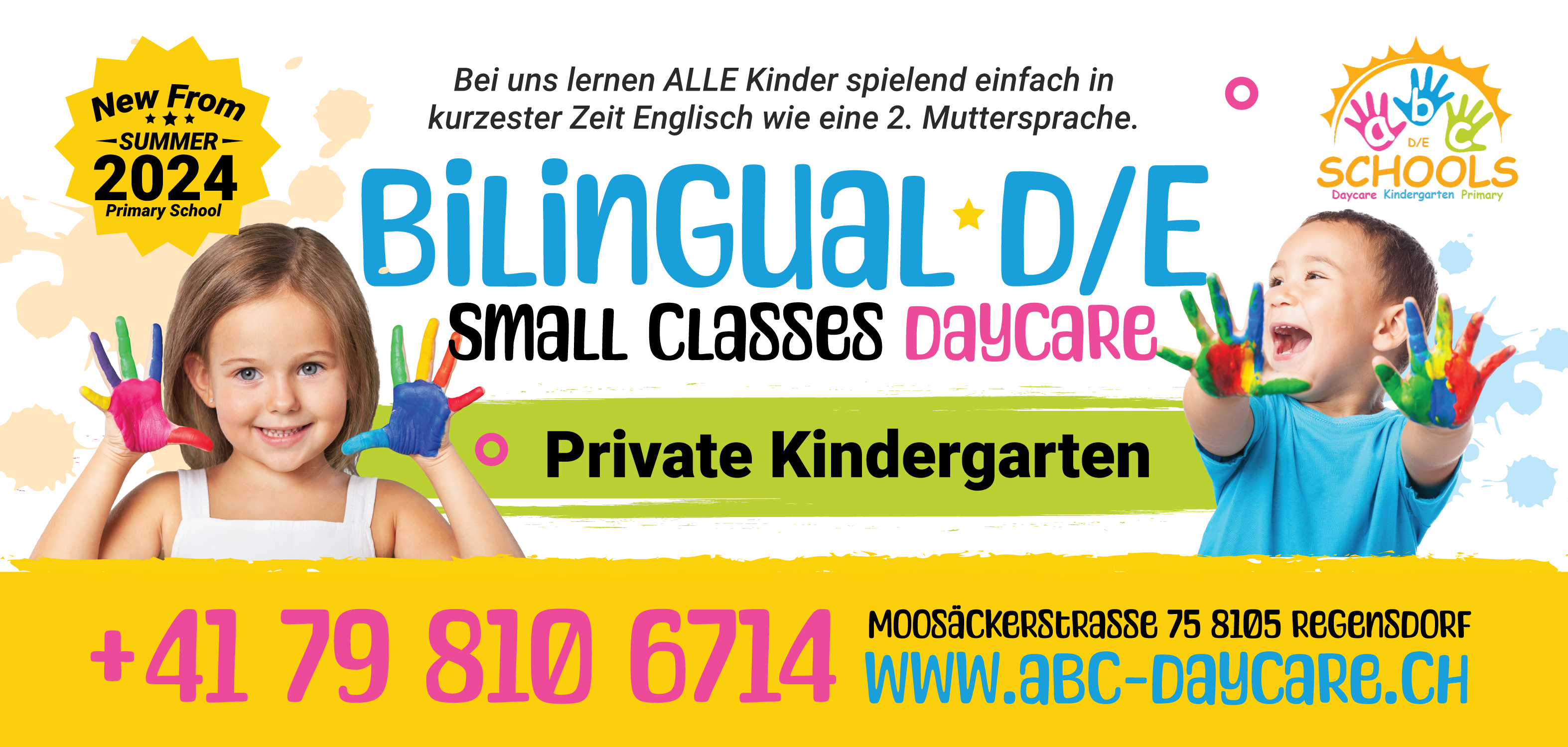 Flyer Design by JK18 for abc daycare GmbH | Design #30210588