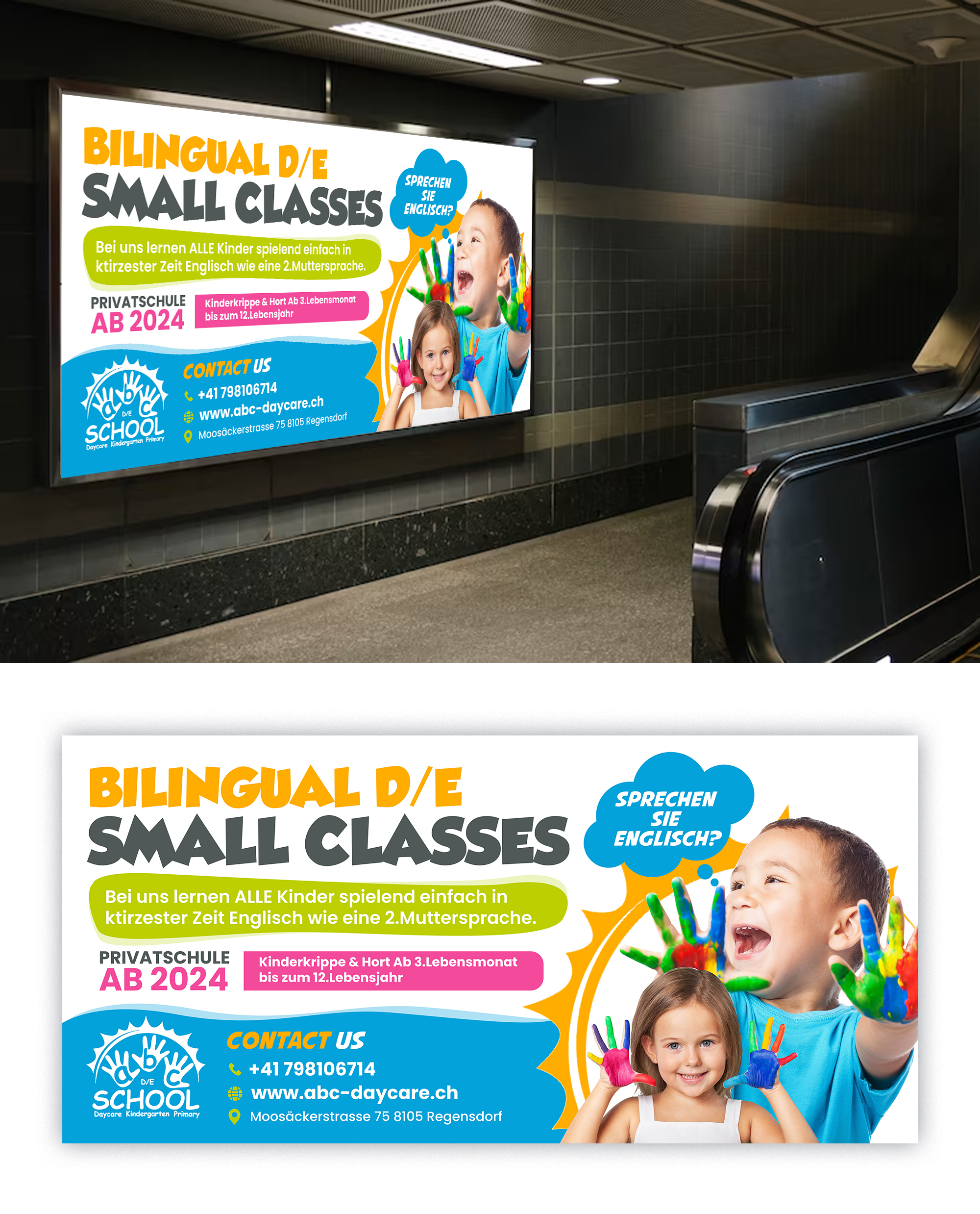Flyer Design by debdesign for abc daycare GmbH | Design #30211914