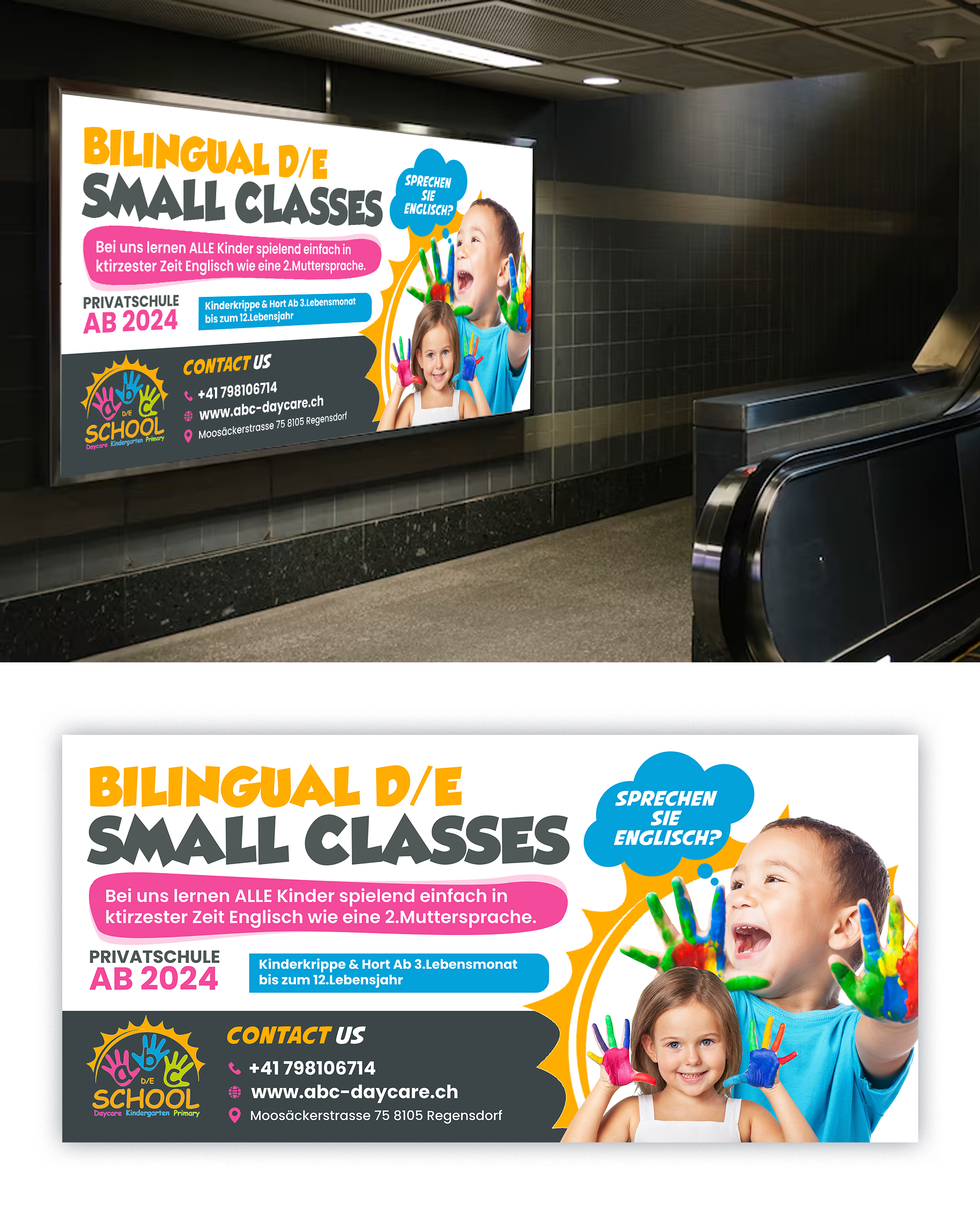 Flyer Design by debdesign for abc daycare GmbH | Design #30211915