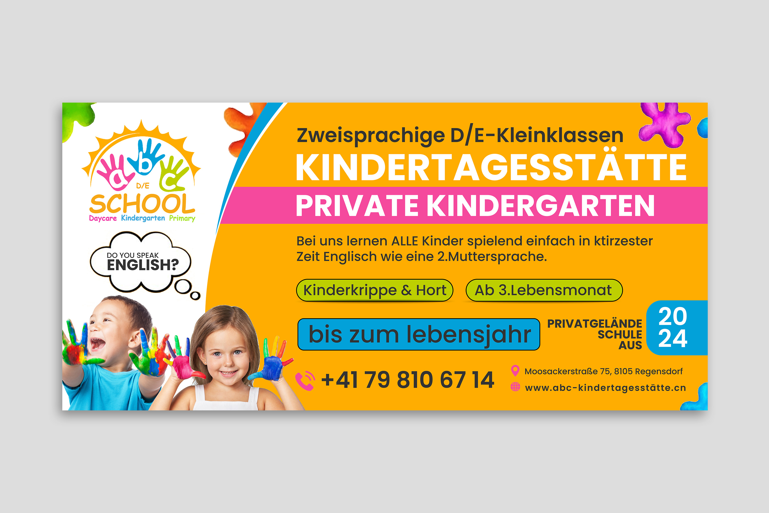 Flyer Design by debdesign for abc daycare GmbH | Design #30213104