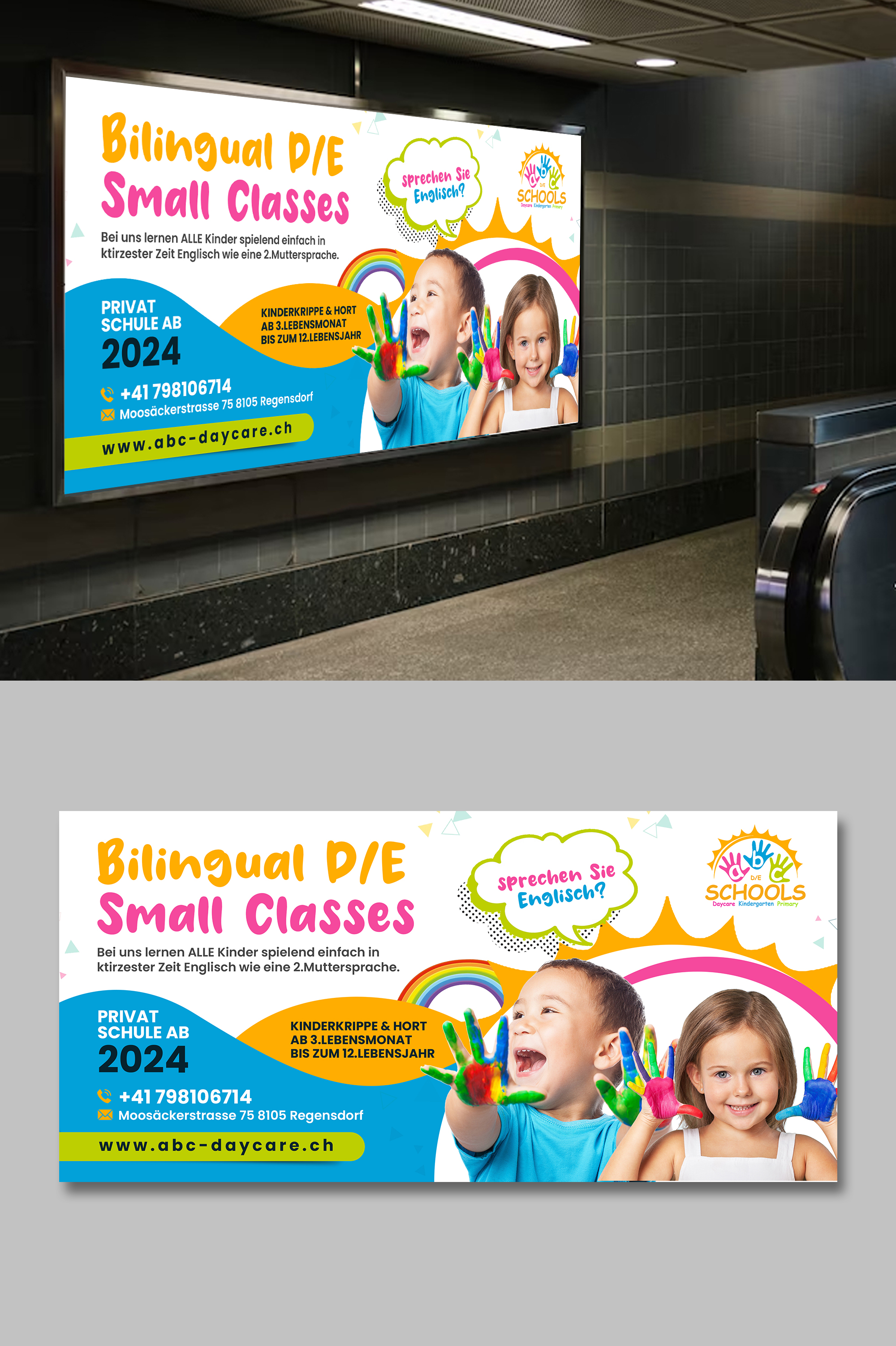 Flyer Design by debdesign for abc daycare GmbH | Design #30214392