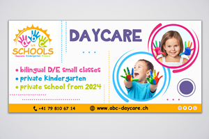 Diseño de Flyer por angelonyamu para abc daycare GmbH | Diseño: #30229117