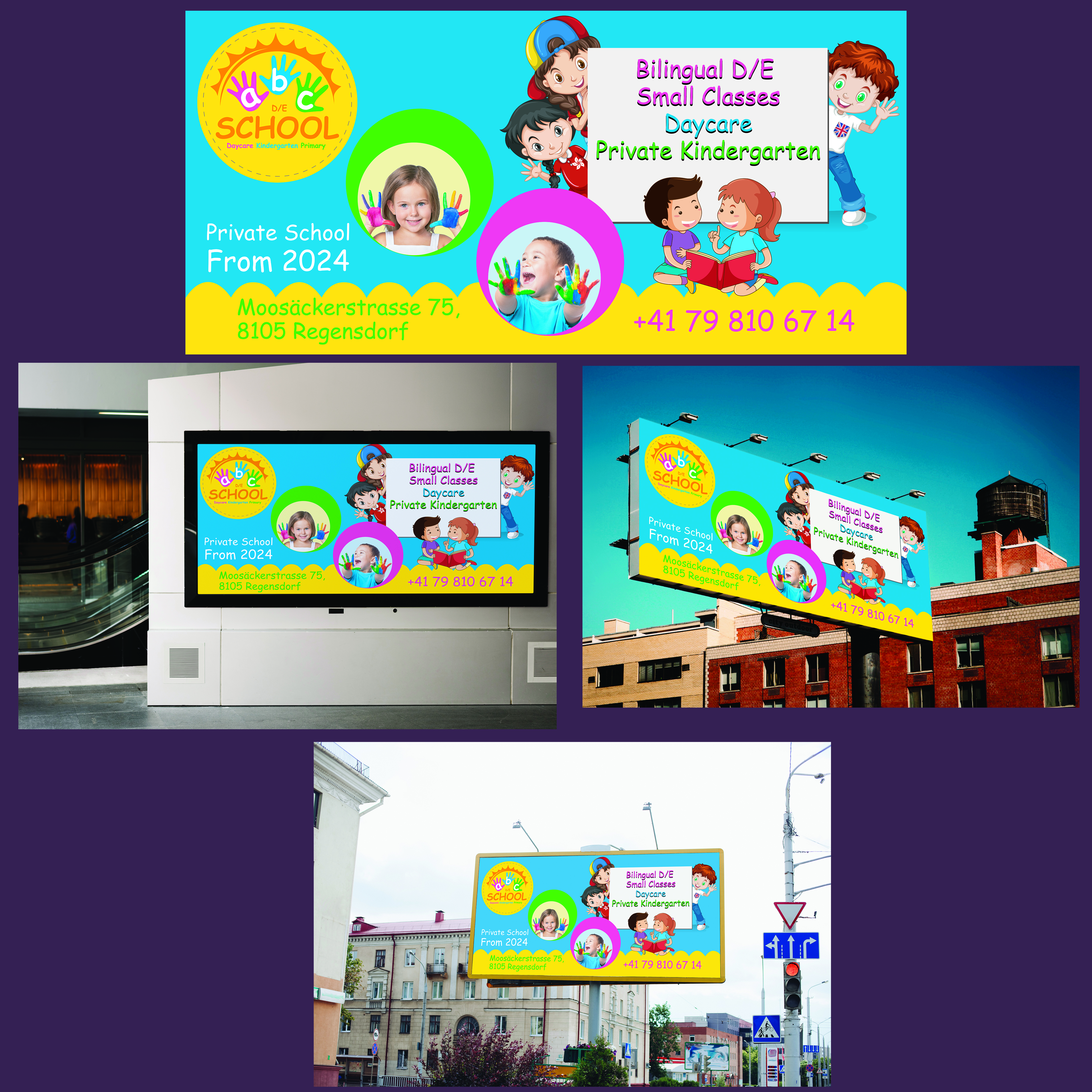 Flyer Design by zoovdesign for abc daycare GmbH | Design #30216568