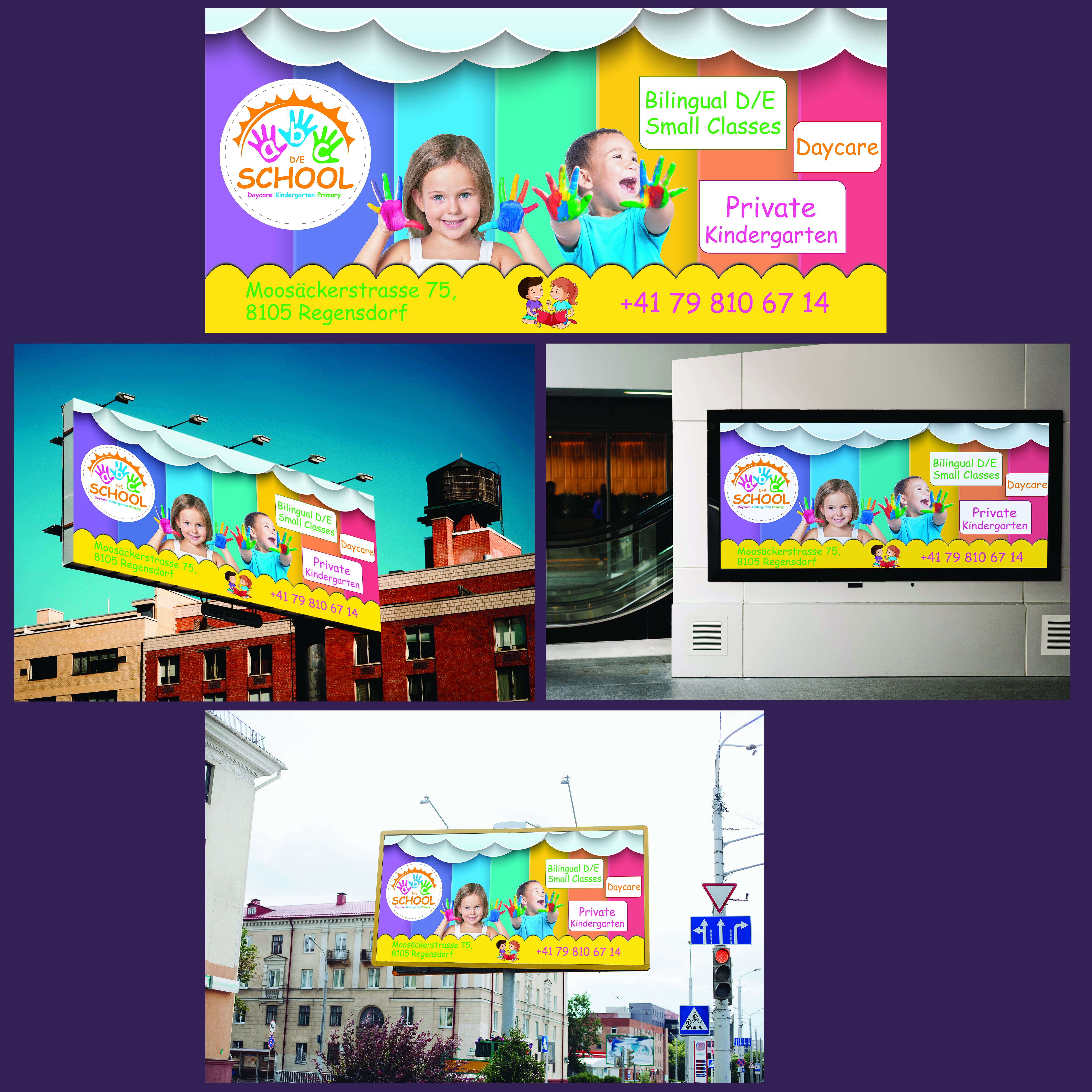 Flyer Design by zoovdesign for abc daycare GmbH | Design #30216571