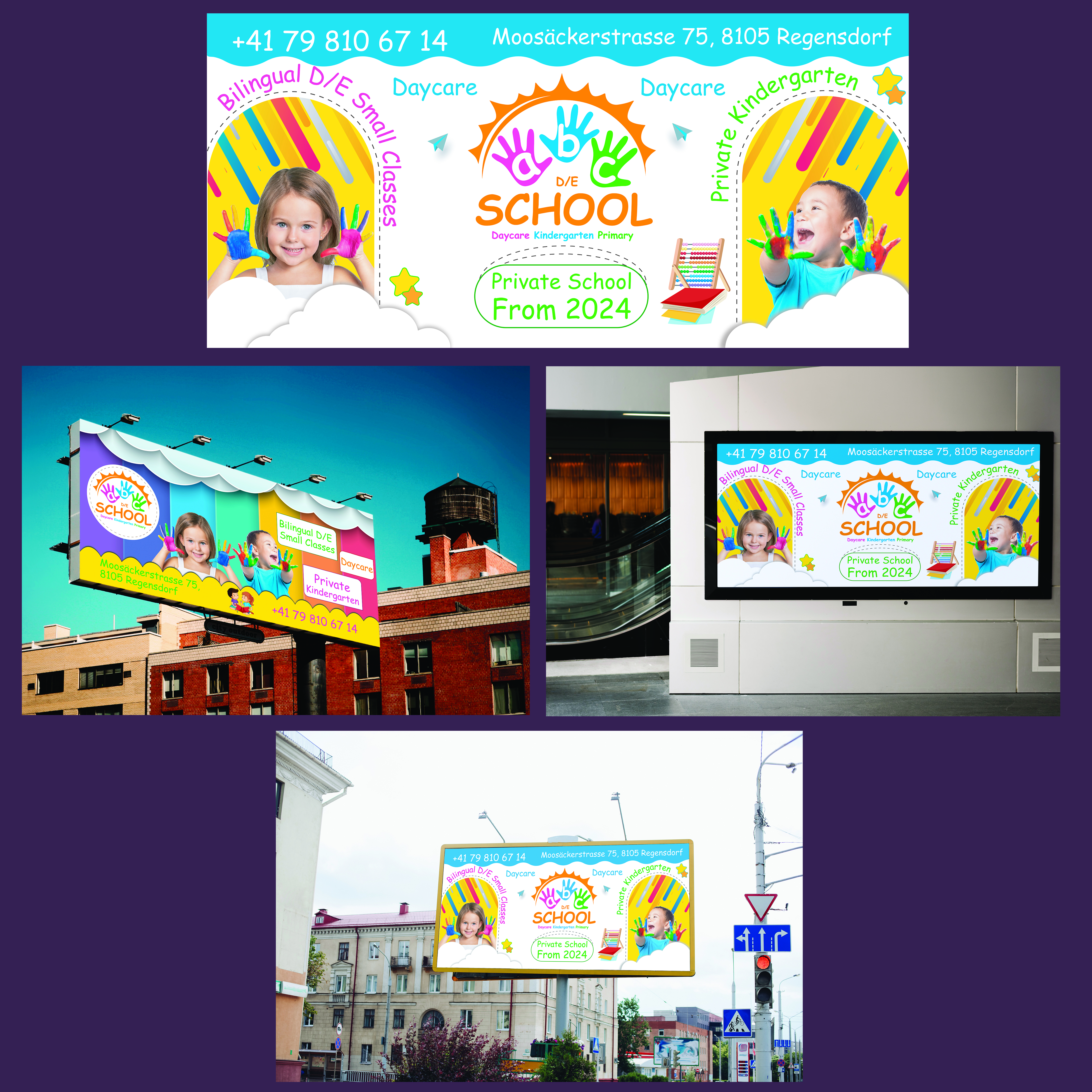 Flyer Design by zoovdesign for abc daycare GmbH | Design #30216574