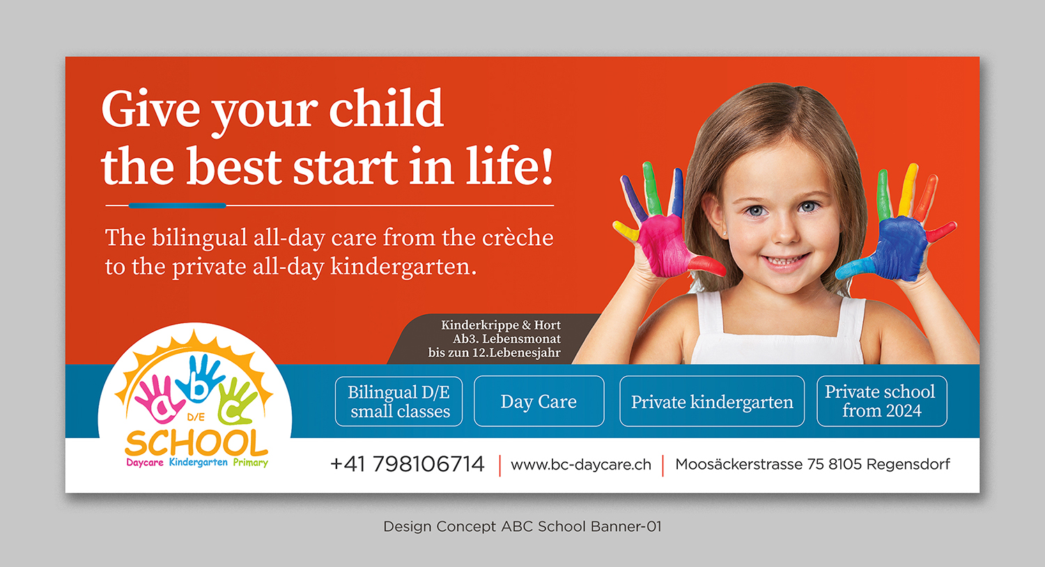 Design de Flyer par D Creative pour abc daycare GmbH | Design #30219865