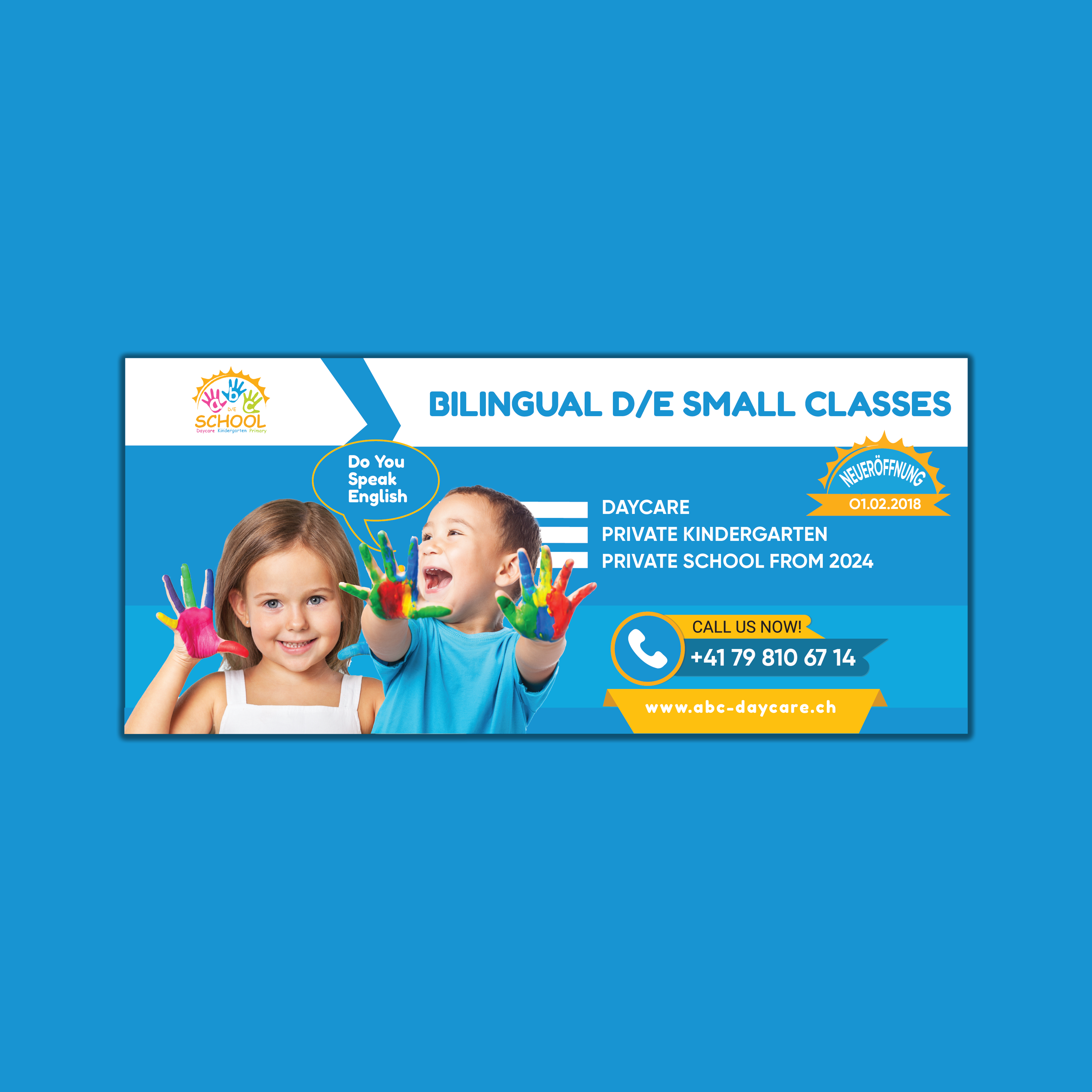 Flyer Design by Nadirashakil for abc daycare GmbH | Design #30221065