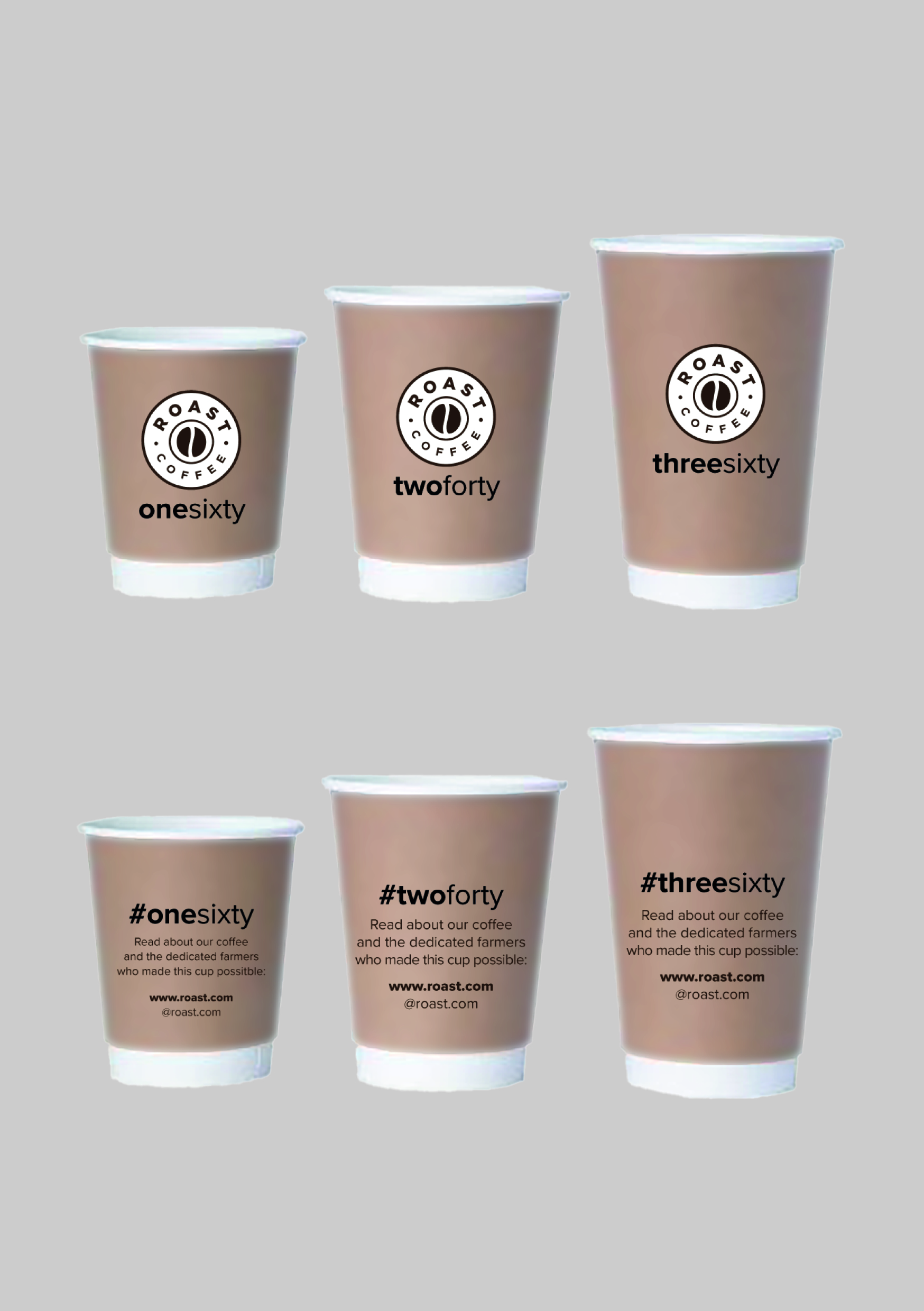 Cup and Mug Design by MarkoE for ROAST Coffee | Design #30201472