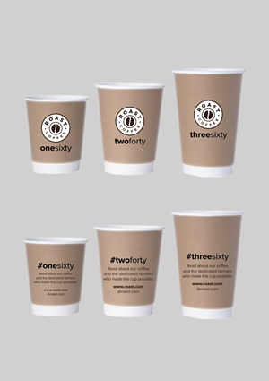 Cup and Mug Design by MarkoE for ROAST Coffee | Design: #30201472