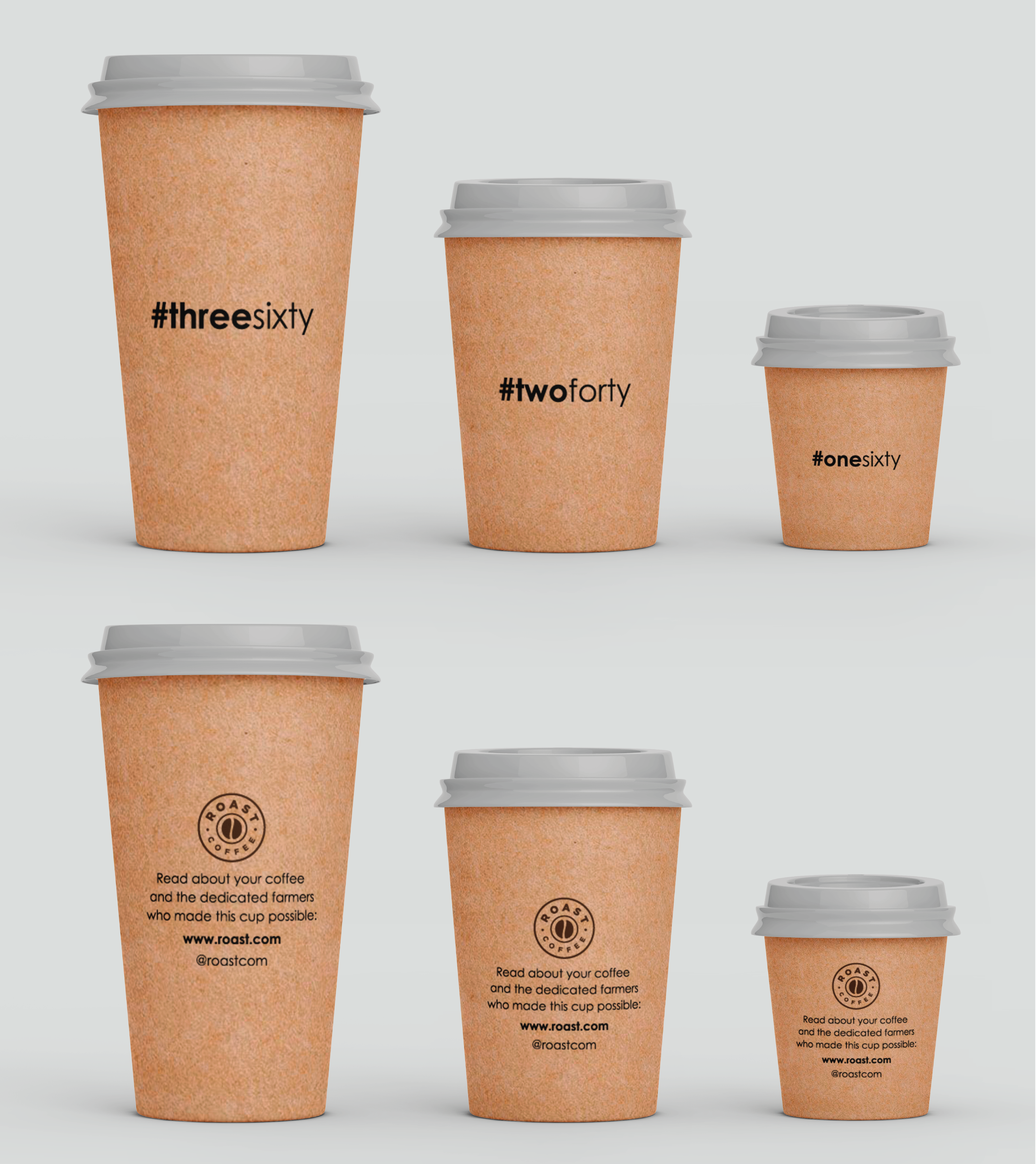 Cup and Mug Design by Eve.A for ROAST Coffee | Design #30202658