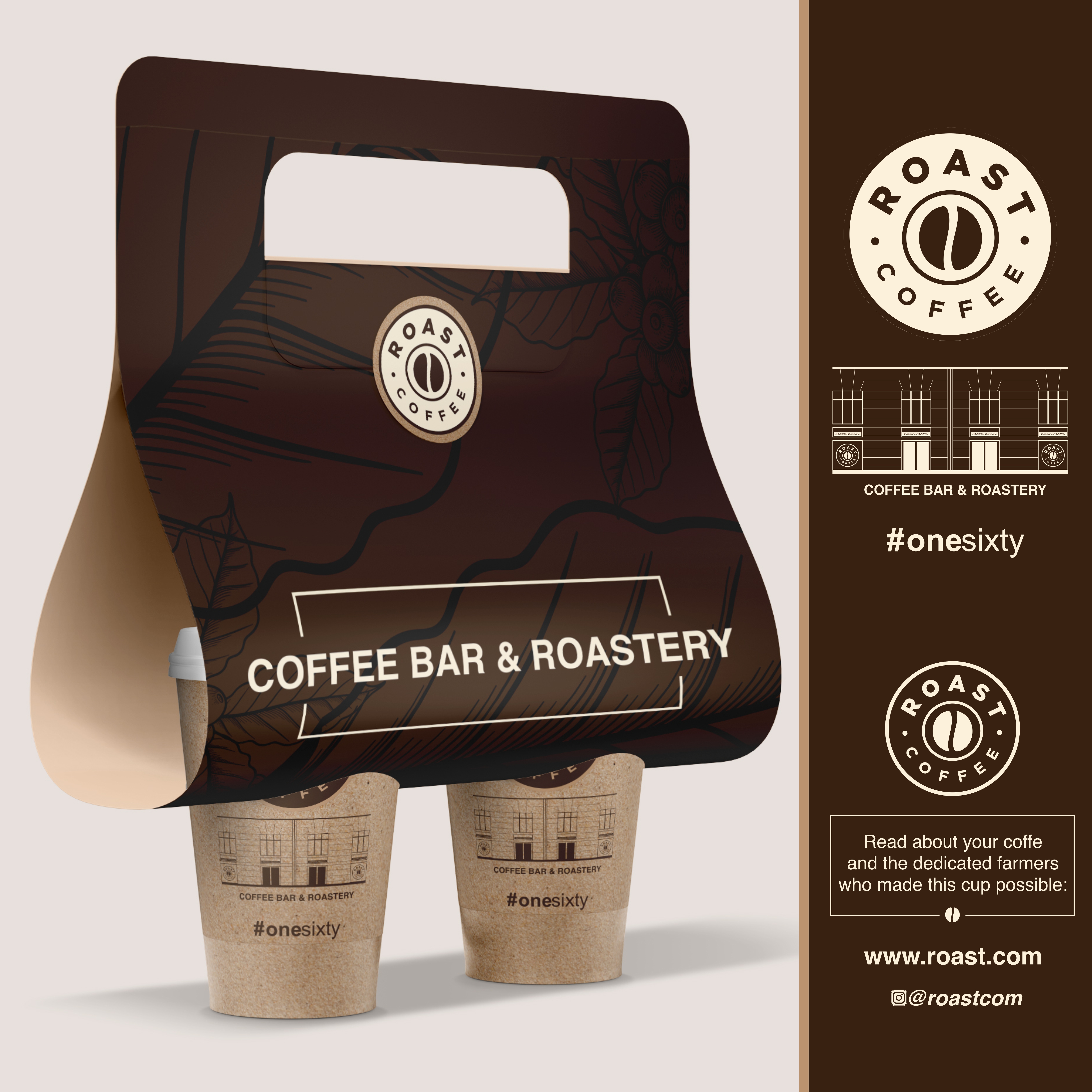 Cup and Mug Design by MARO07 for ROAST Coffee | Design #30237152