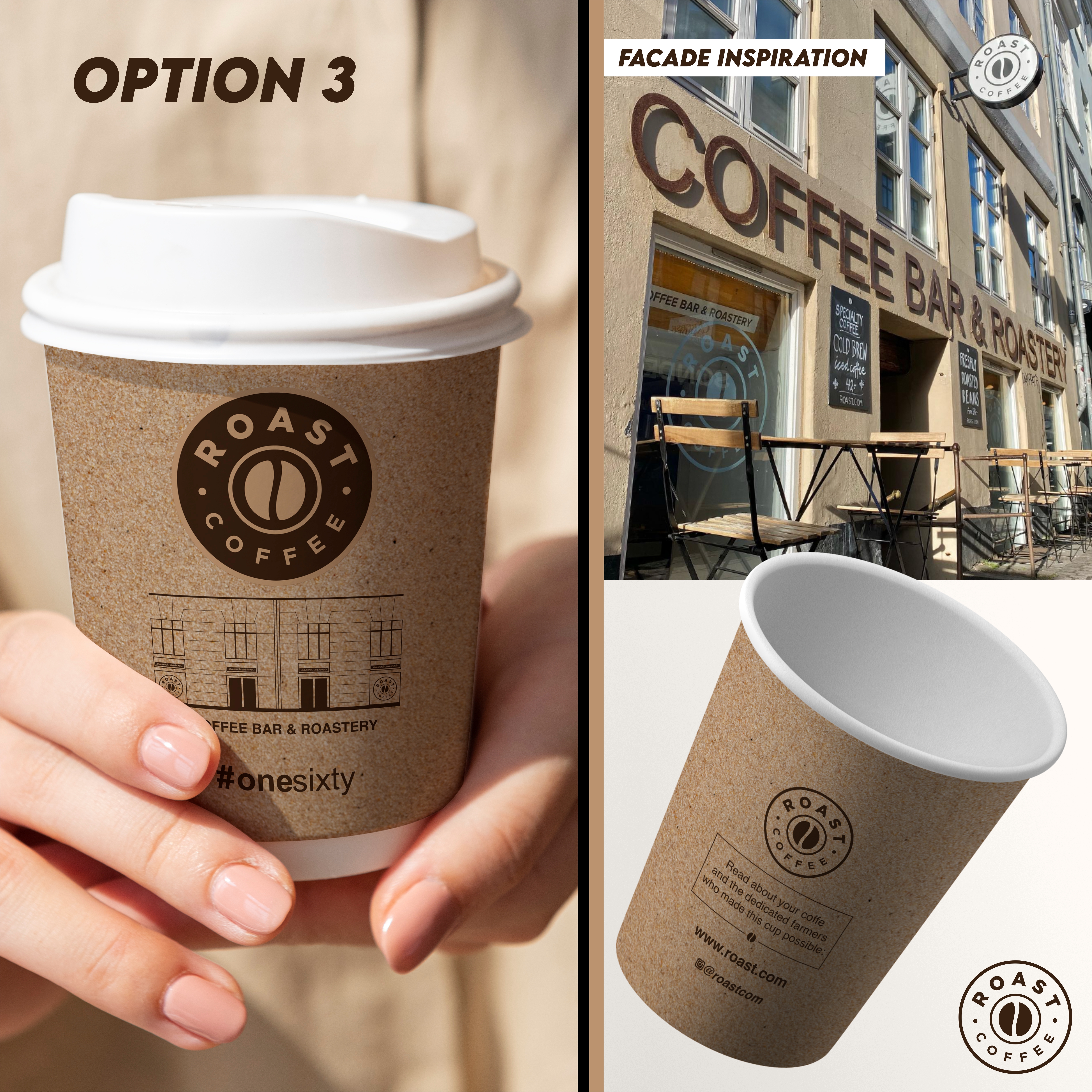 Cup and Mug Design by MARO07 for ROAST Coffee | Design #30237153