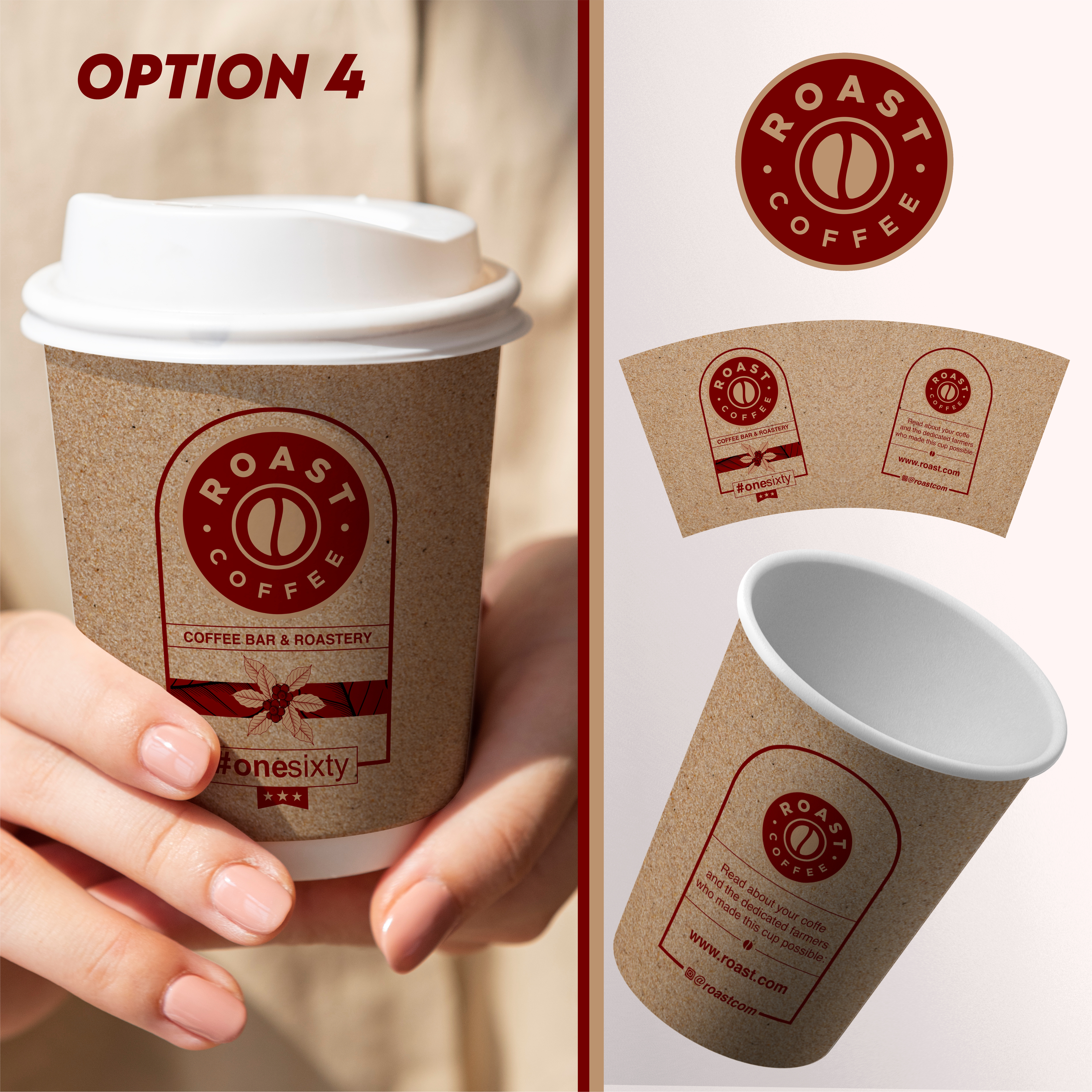 Cup and Mug Design by MARO07 for ROAST Coffee | Design #30237161