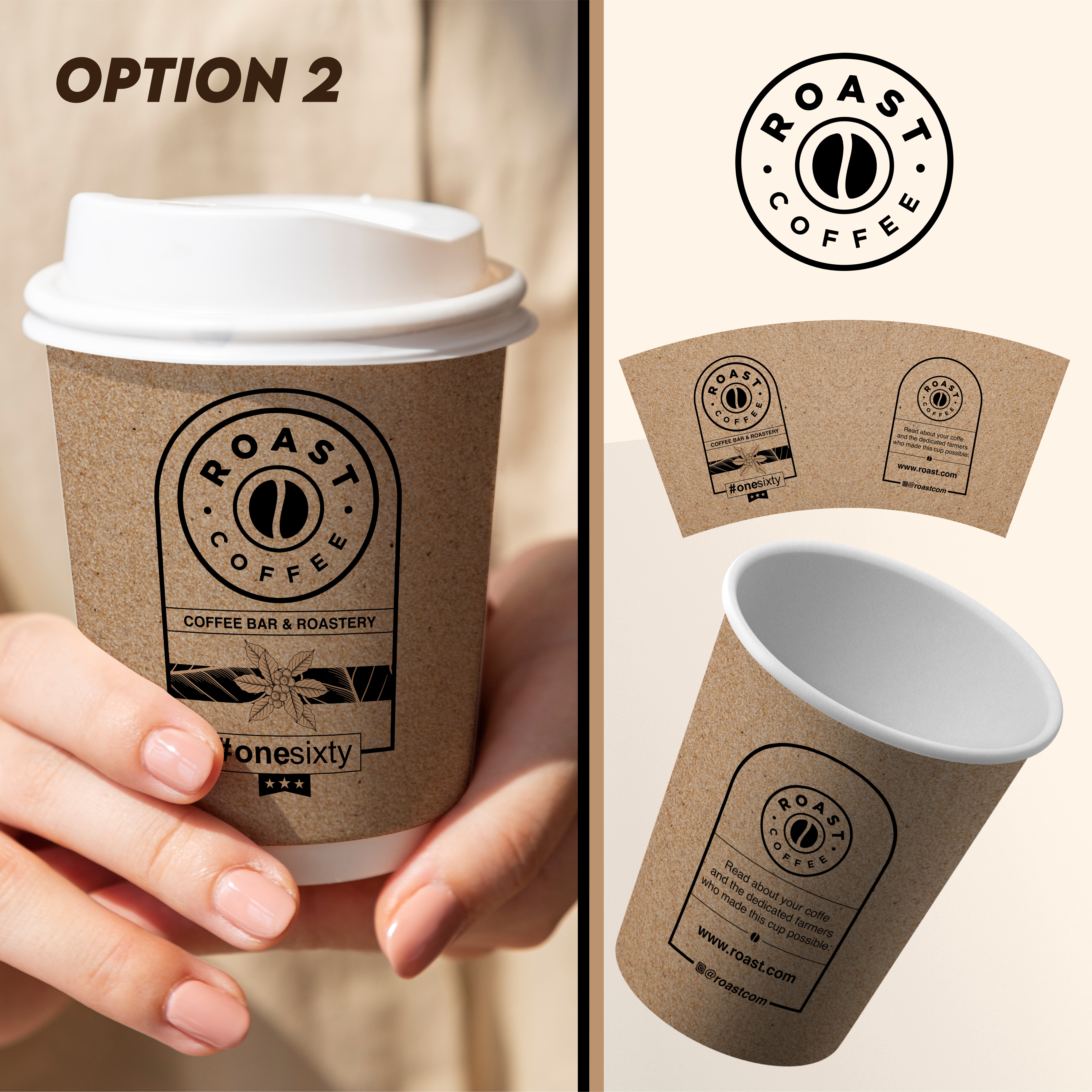 Cup and Mug Design by MARO07 for ROAST Coffee | Design #30237166