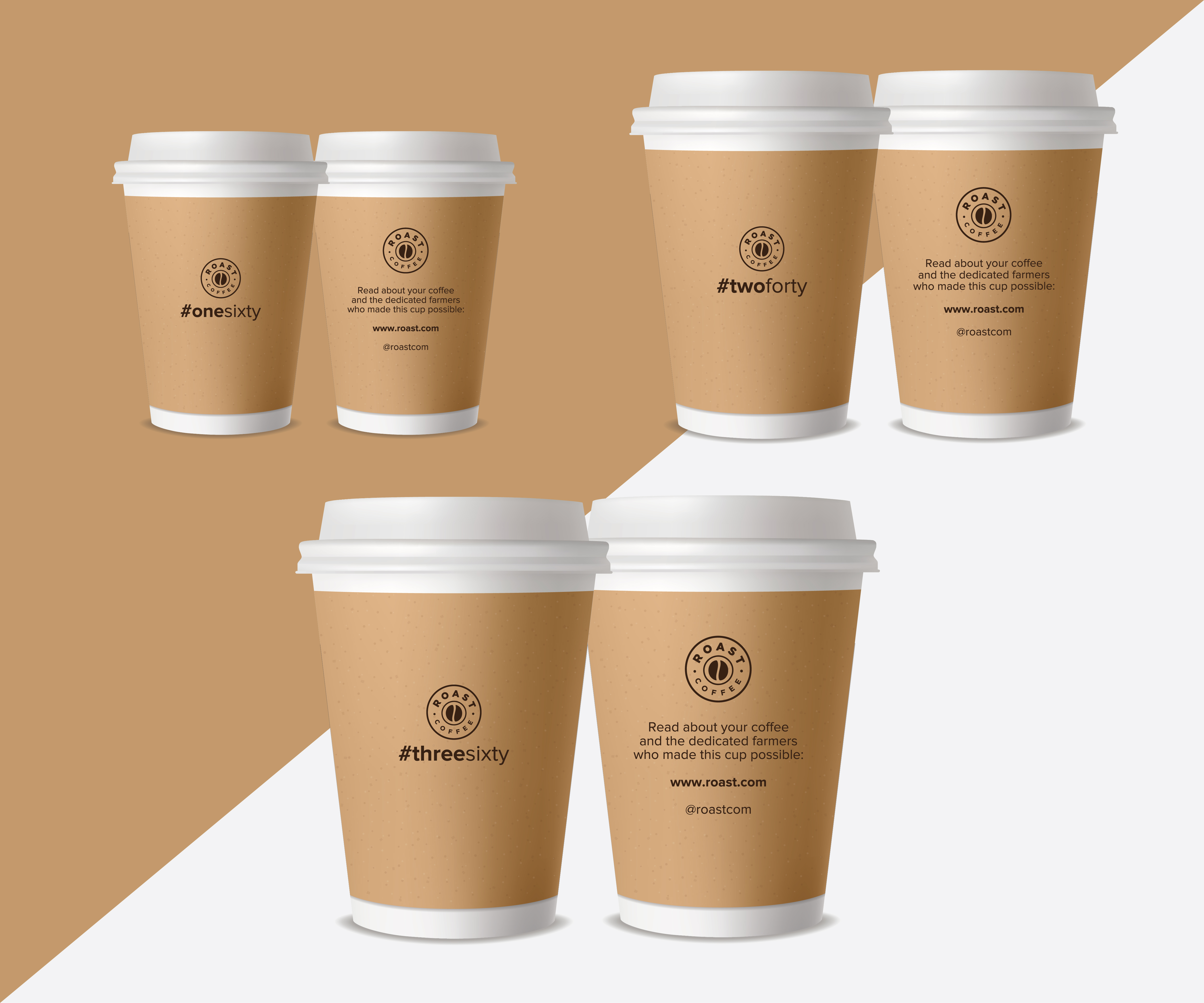 Cup and Mug Design by SKJN Creative for ROAST Coffee | Design #30227881