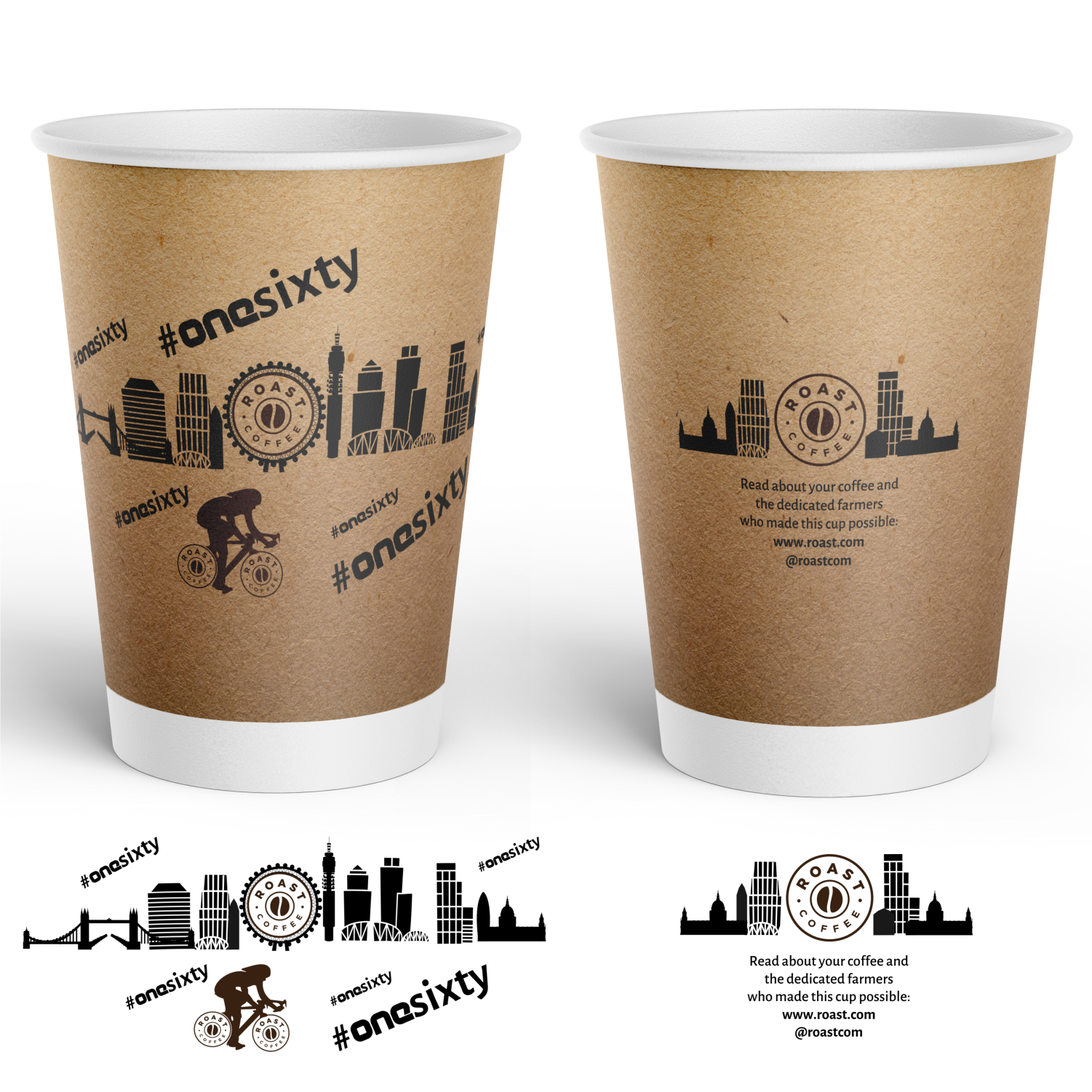 Cup and Mug Design by elveneclipse for ROAST Coffee | Design #30202883