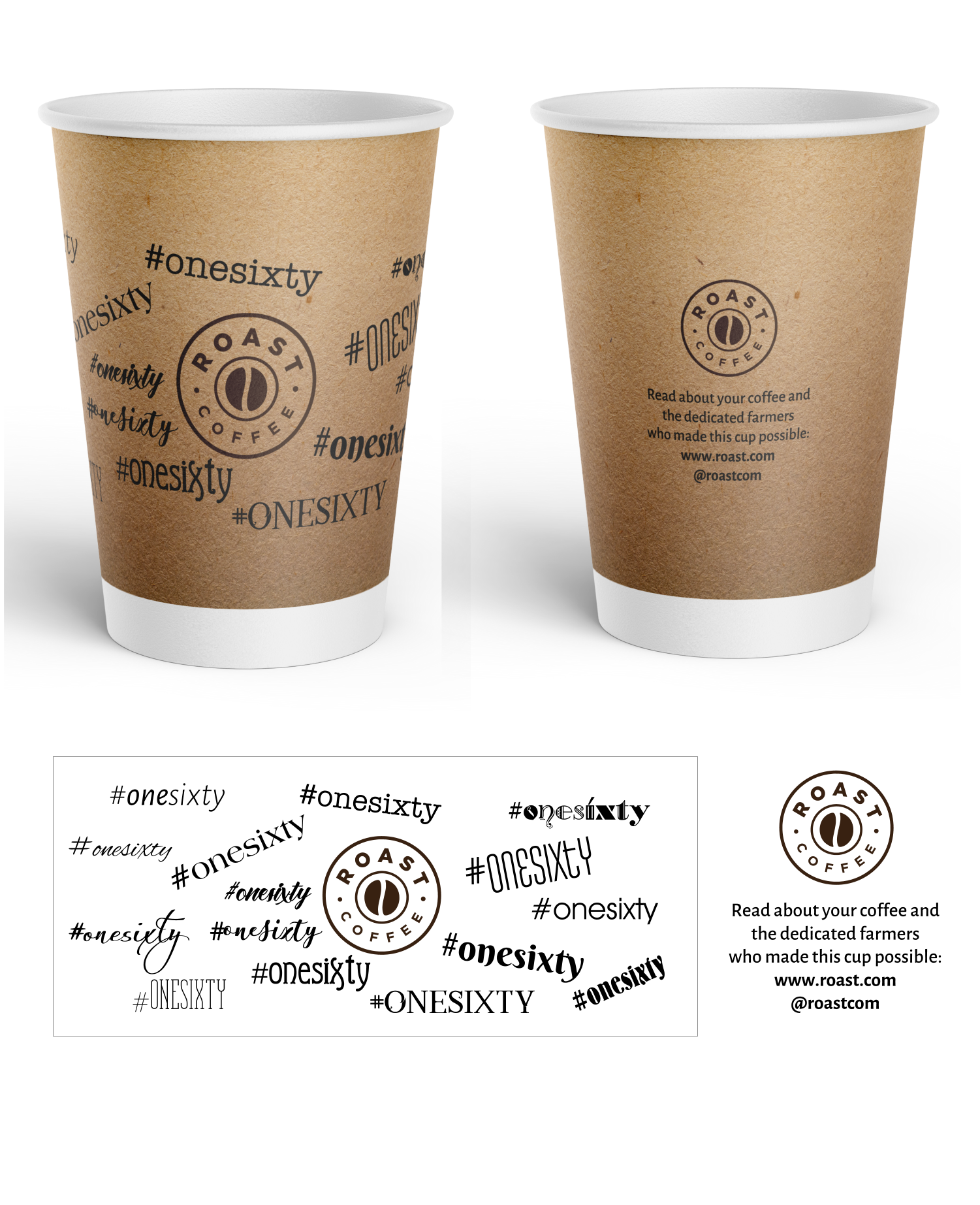 Cup and Mug Design by elveneclipse for ROAST Coffee | Design #30206329
