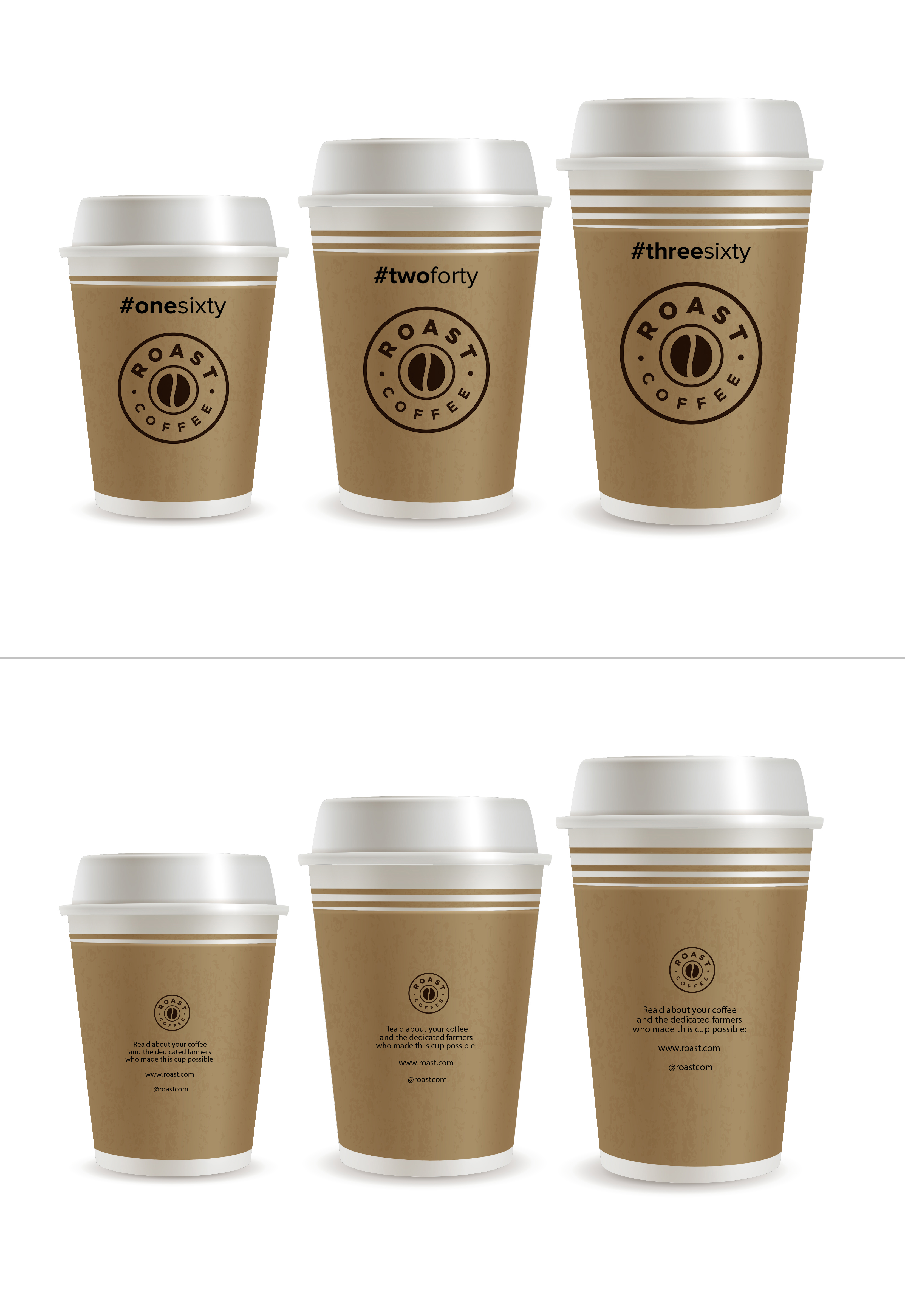 Cup and Mug Design by Wiihee for ROAST Coffee | Design #30214960