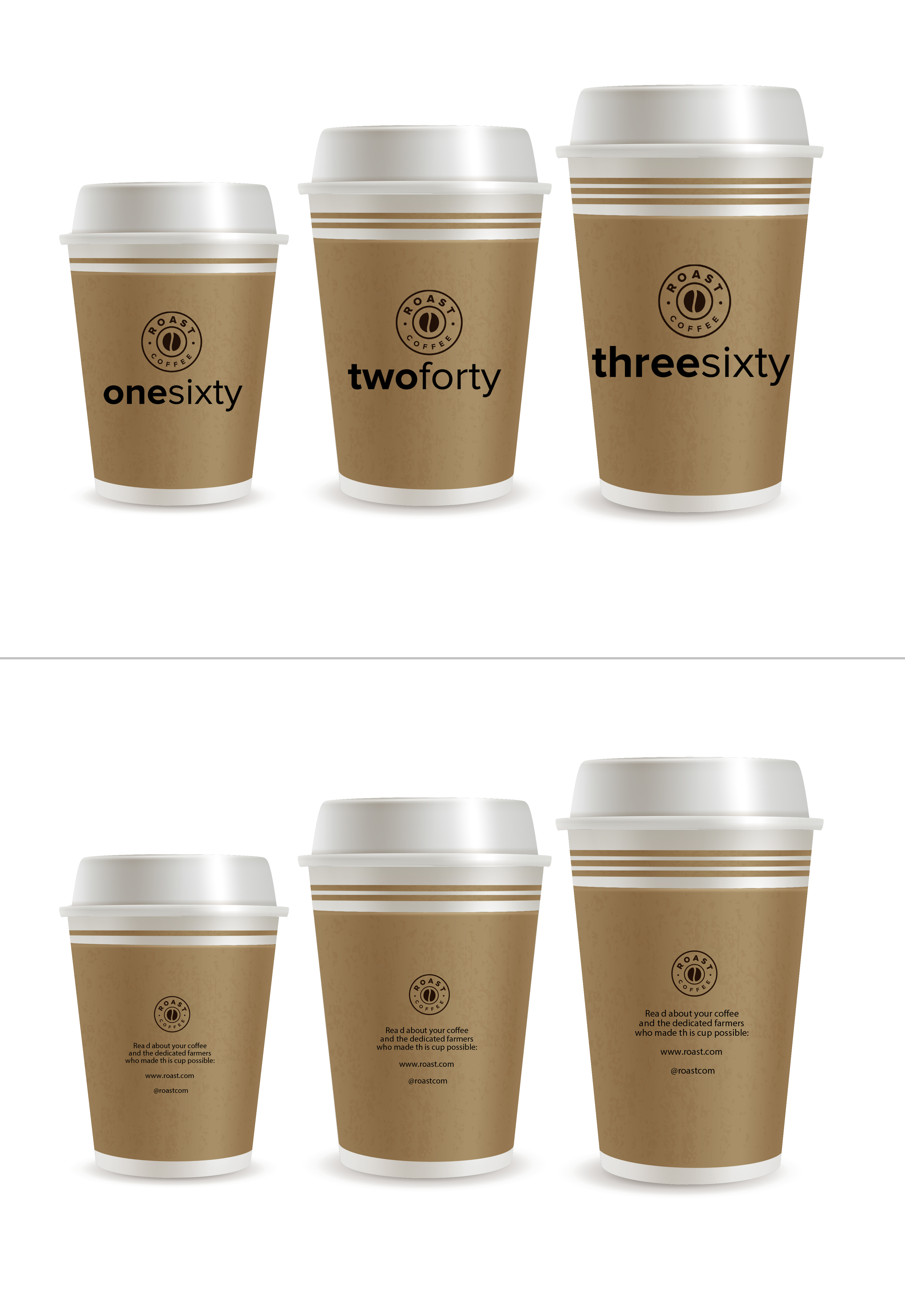 Cup and Mug Design by Wiihee for ROAST Coffee | Design #30214967