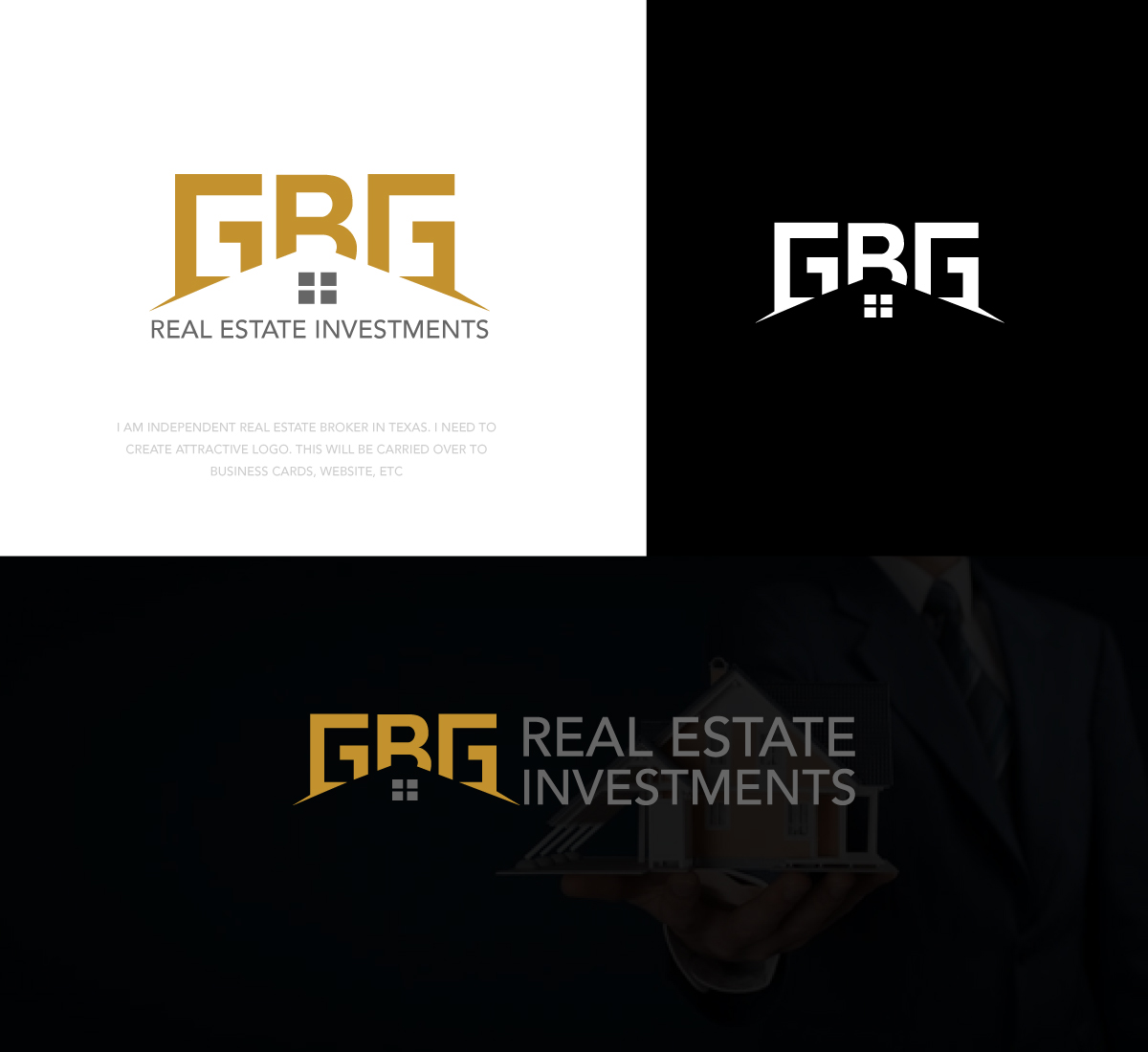 Logo Design by Farhad Kreative for GBG Real Estate Investments | Design #30201616