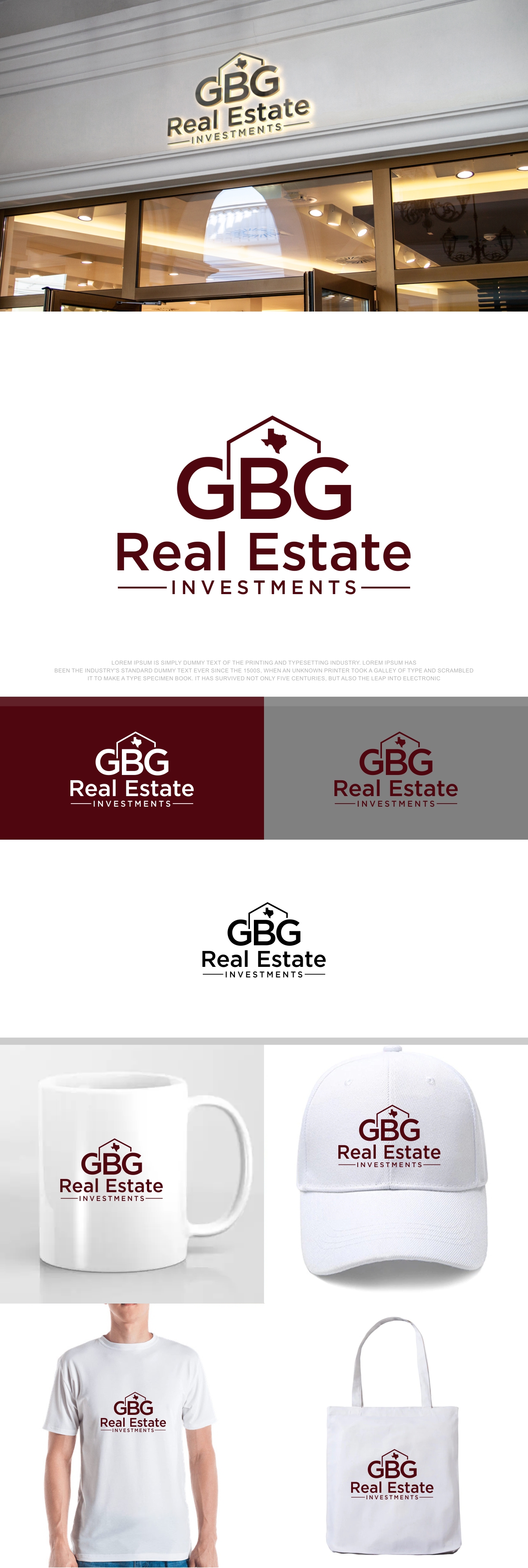 Diseño de Logo por fly  design para GBG Real Estate Investments | Diseño #30200732