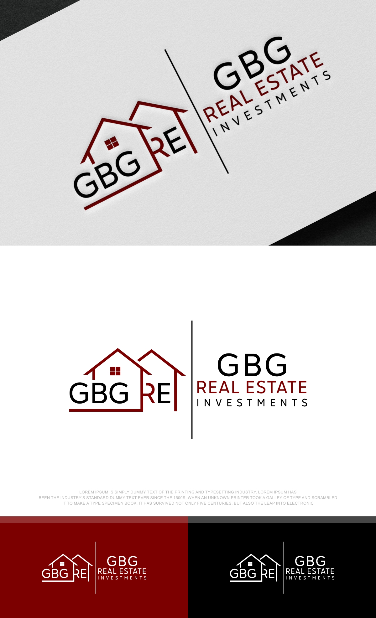 Logo-Design von fly  design für GBG Real Estate Investments | Design #30200981