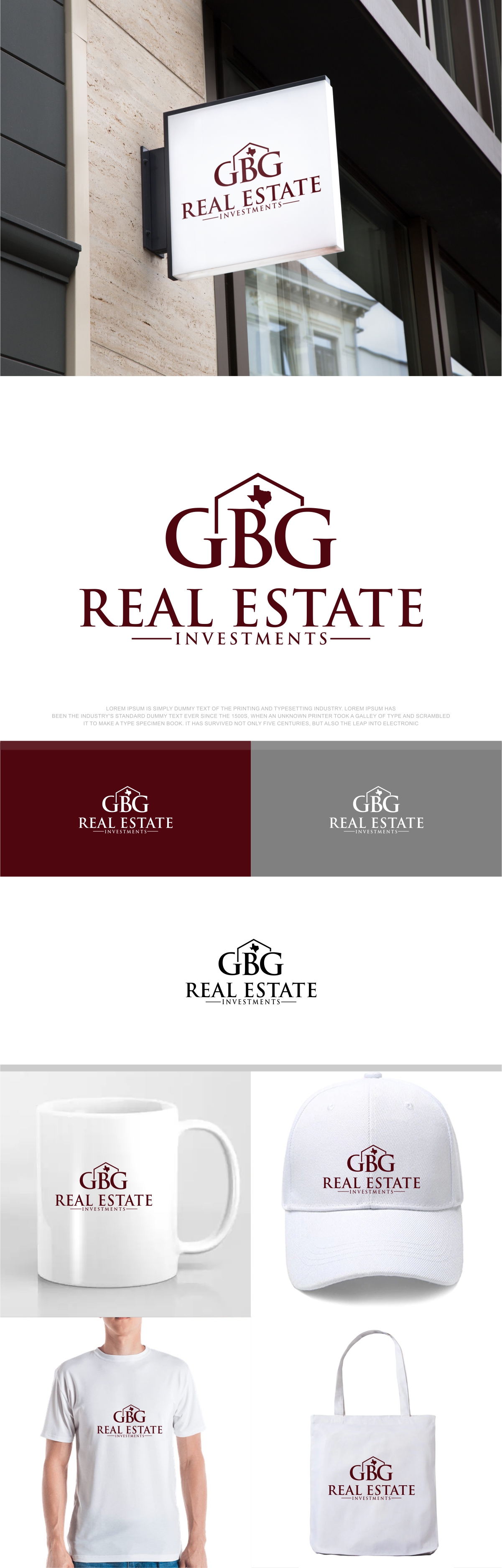Logo Design by fly  design for GBG Real Estate Investments | Design #30216818