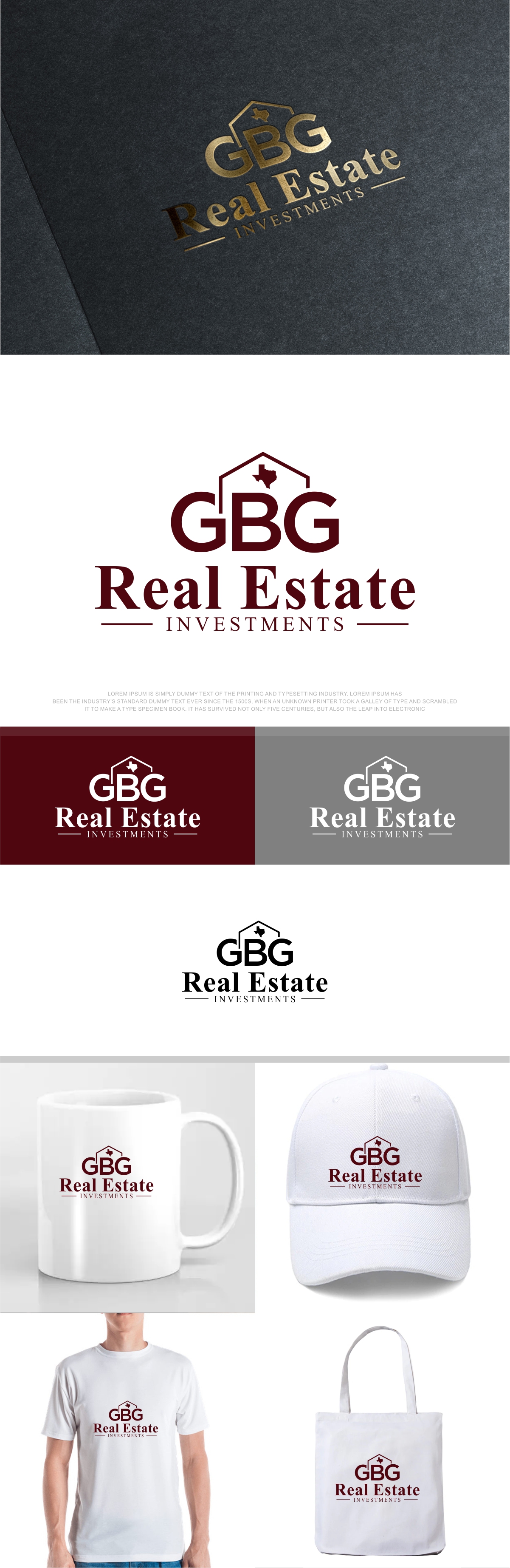 Diseño de Logo por fly  design para GBG Real Estate Investments | Diseño #30216820