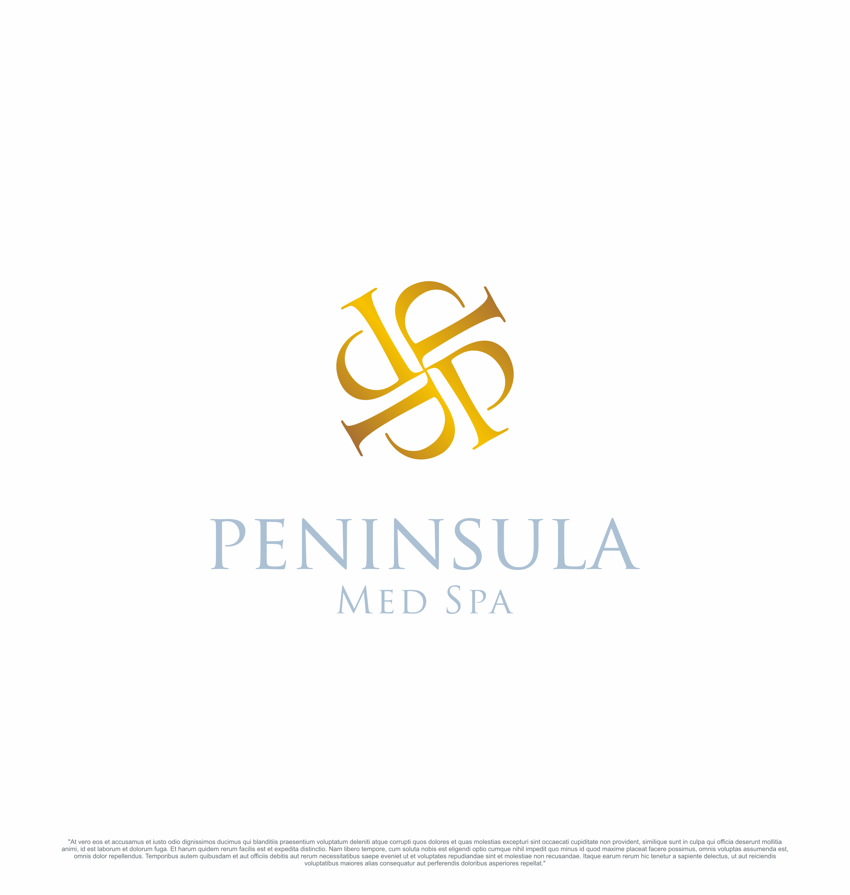Diseño de Logo por saesean para Peninsula Med Spa | Diseño #30222567