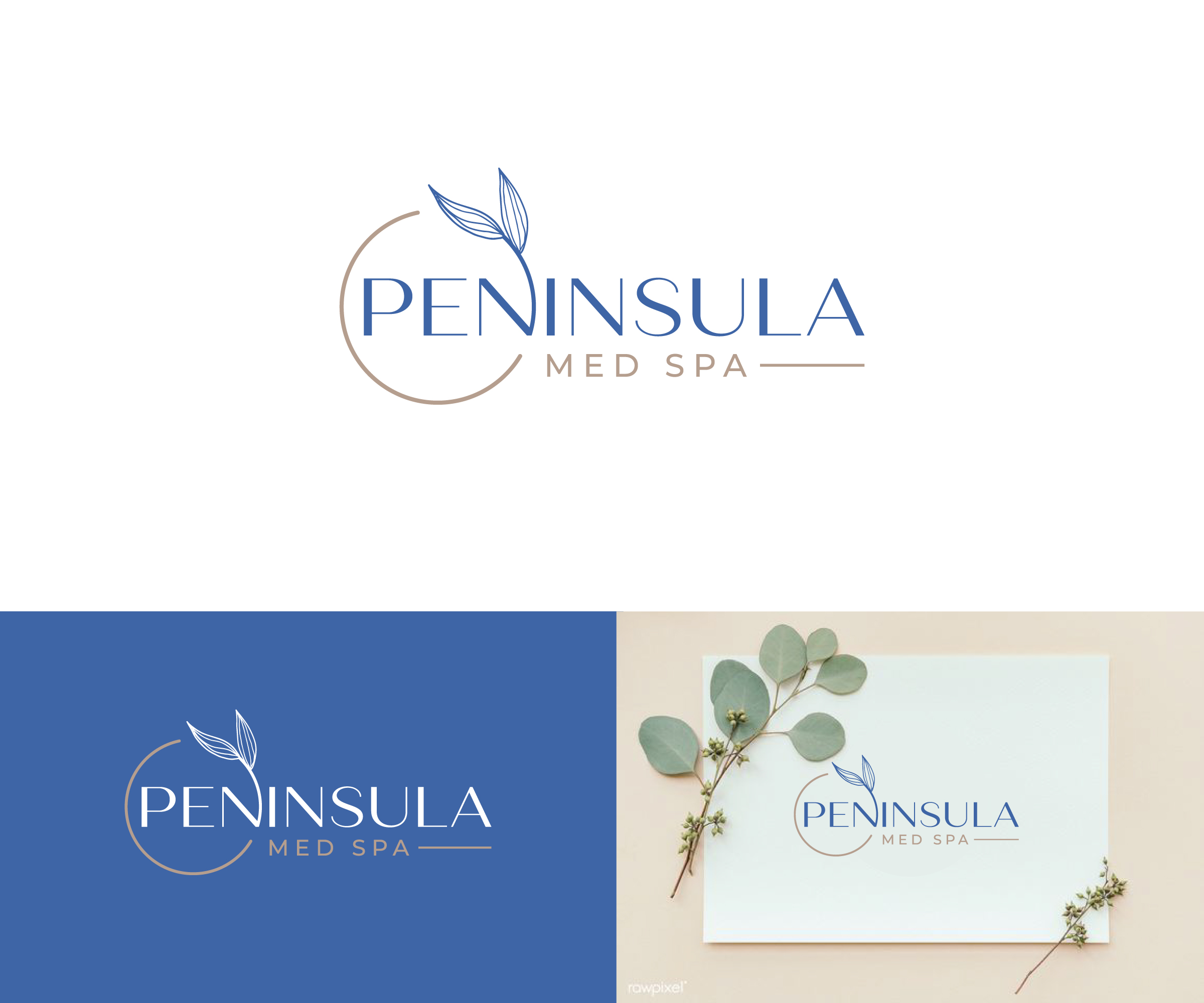Logo Design by ecorokerz for Peninsula Med Spa | Design #30210811