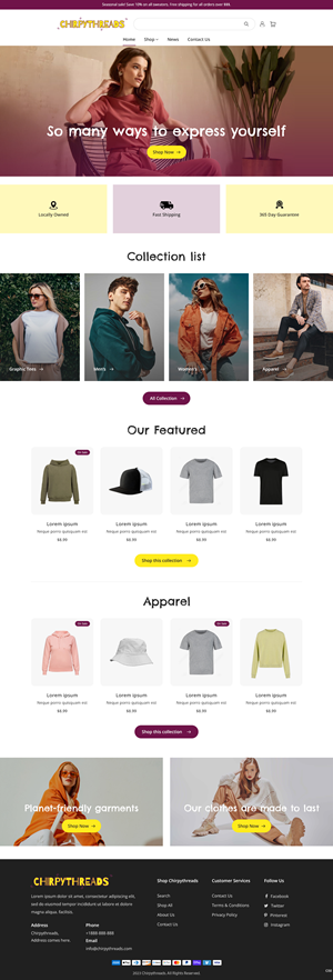 Shopify Design by pb