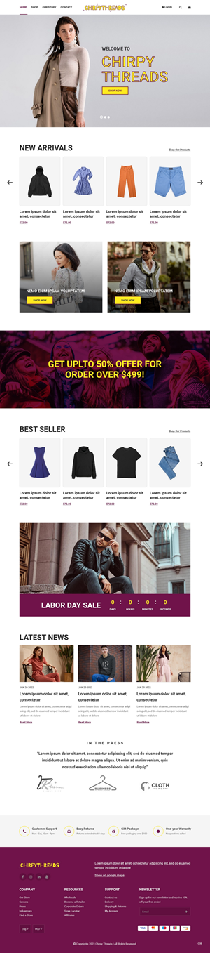 Shopify Design by pb for this project | Design: #30219831