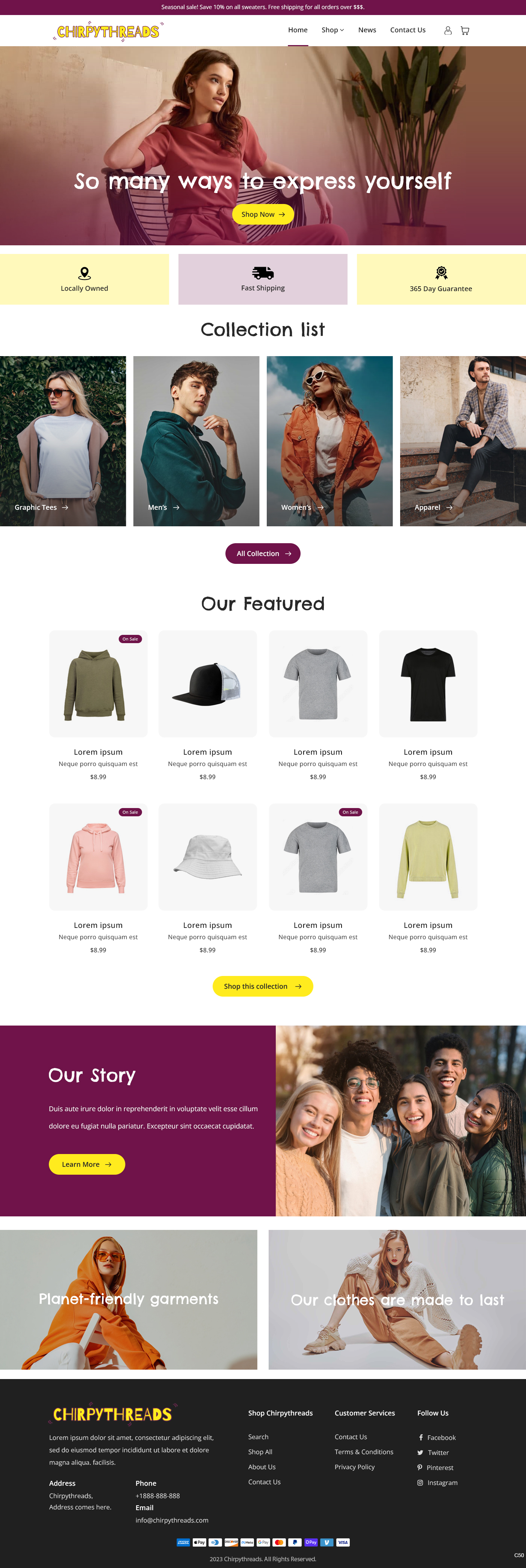 Shopify Design by pb for this project | Design #30229766