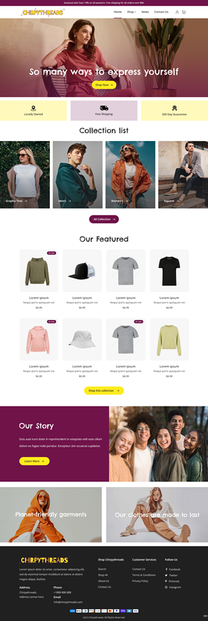 Shopify Design by pb for this project | Design: #30229766