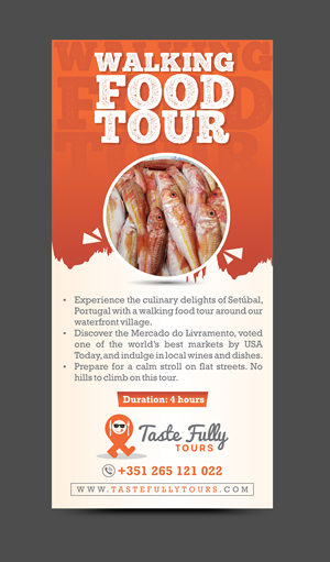 Flyer-Design von Rajneesha für Taste Fully Tours | Design #30217087