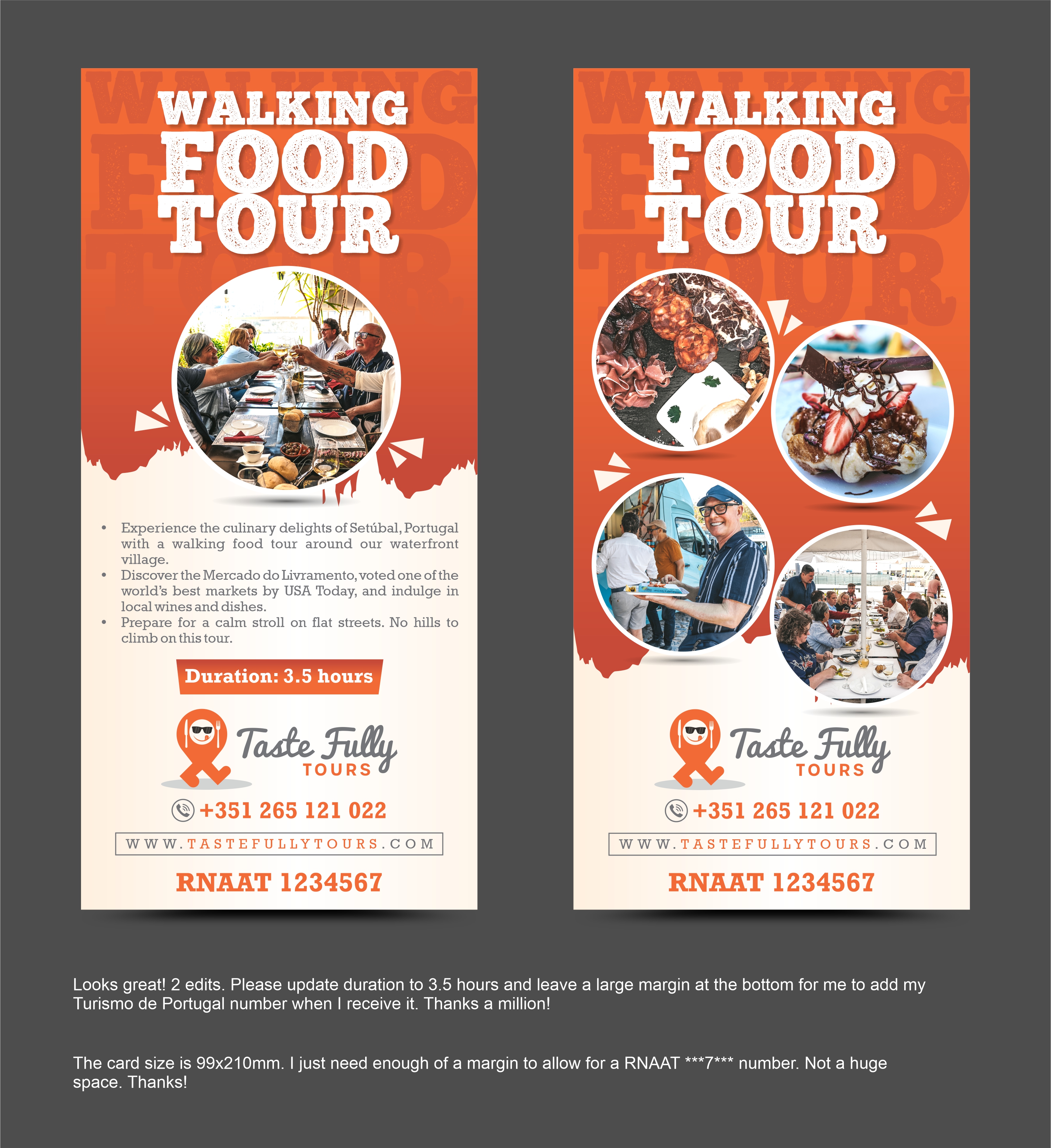 Flyer Design by Rajneesha for Taste Fully Tours | Design: #30407443