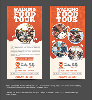 Flyer Design by Rajneesha for Taste Fully Tours | Design: #30407443